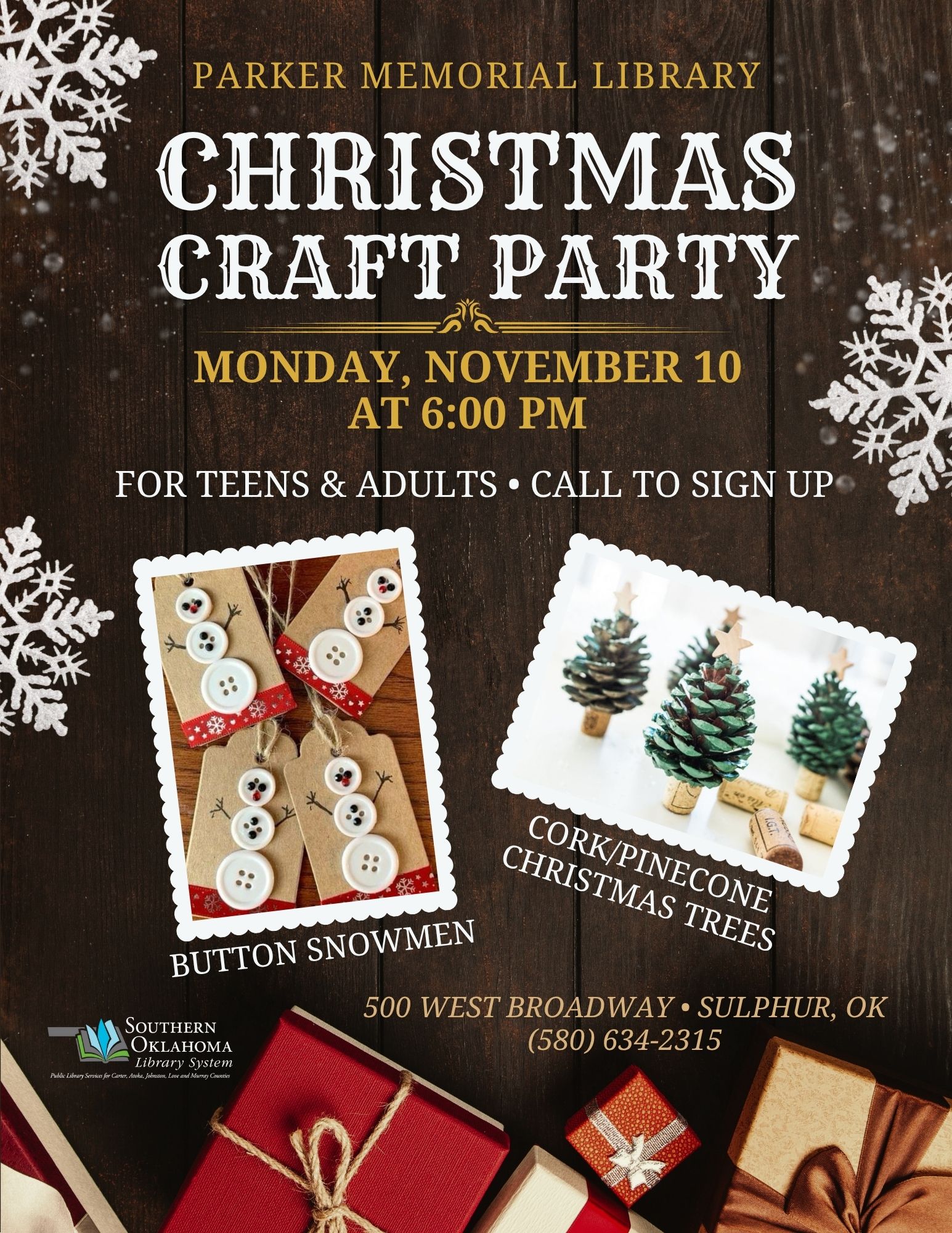 Christmas Craft Party PML Flyer 2025 Christmas Craft Party PML Flyer 2025