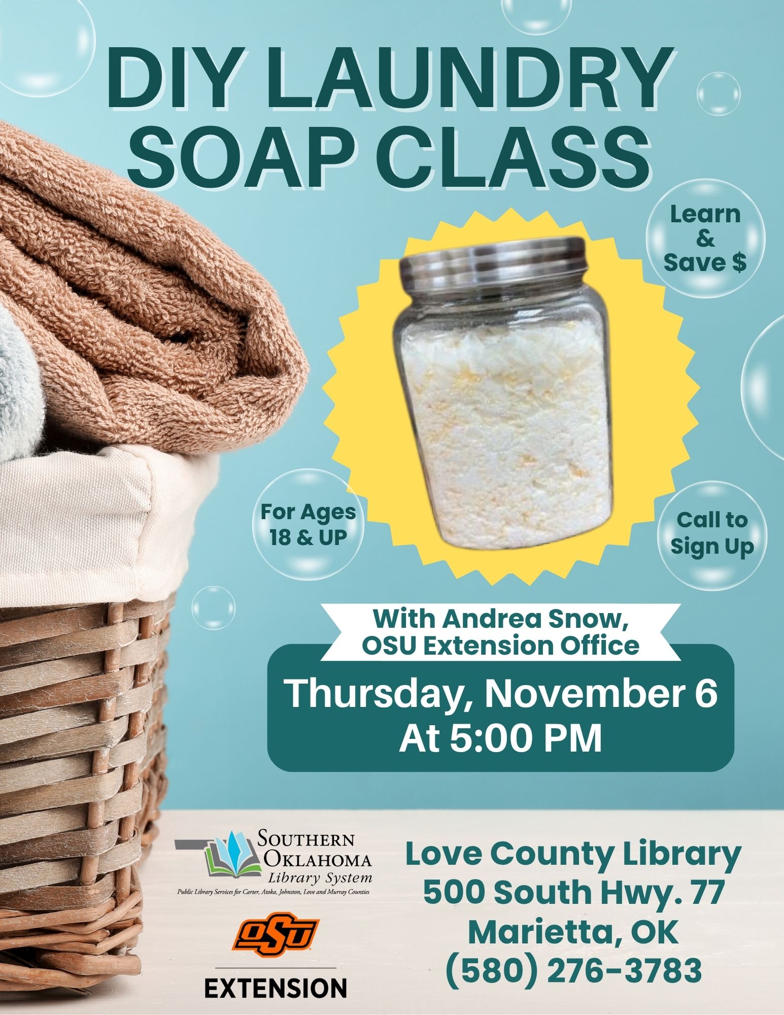 DIY Laundry Soap LCL Flyer 2025 DIY Laundry Soap LCL Flyer 2025