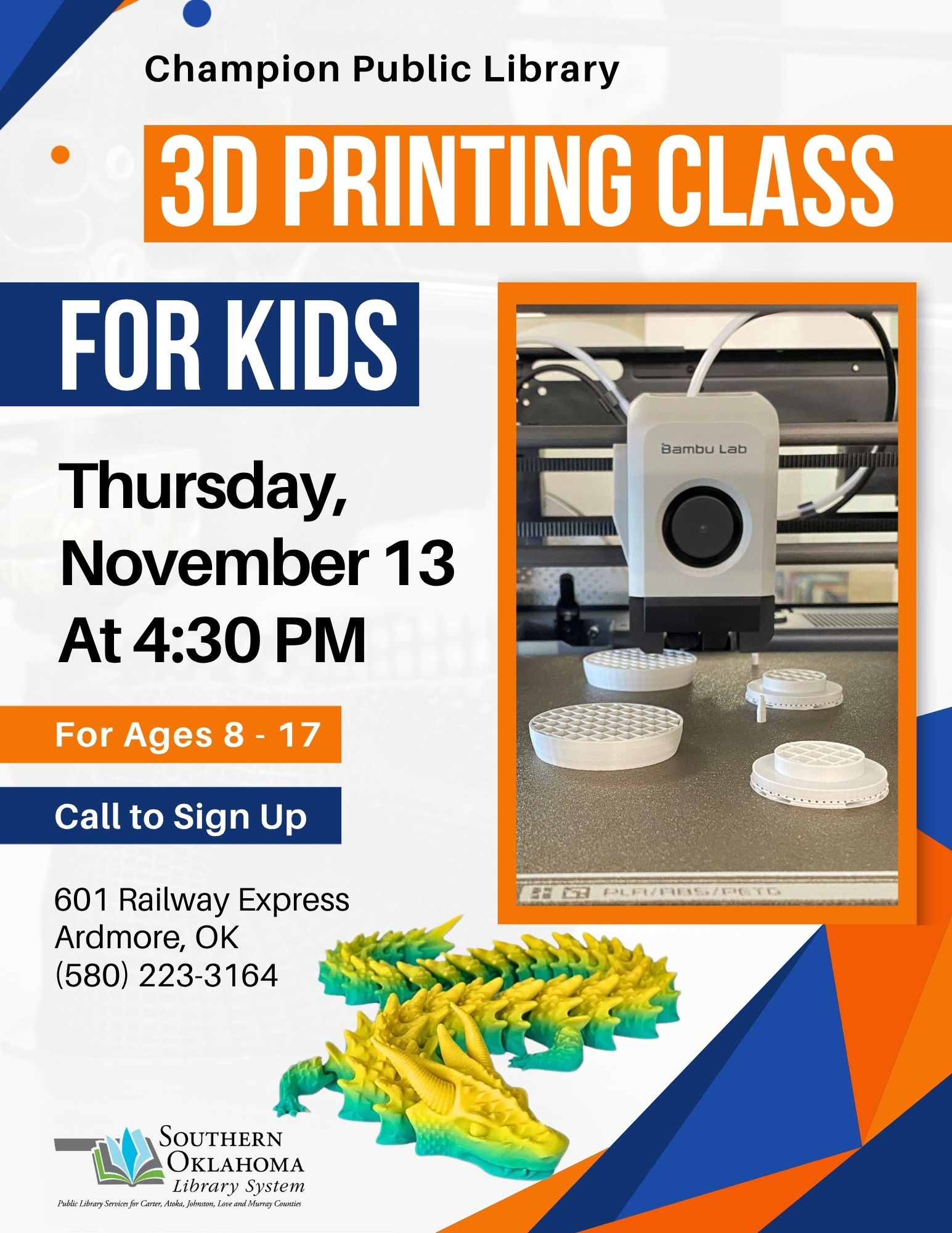 Kids 3D Printing NOV CPL Flyer 2025 Kids 3D Printing NOV CPL Flyer 2025
