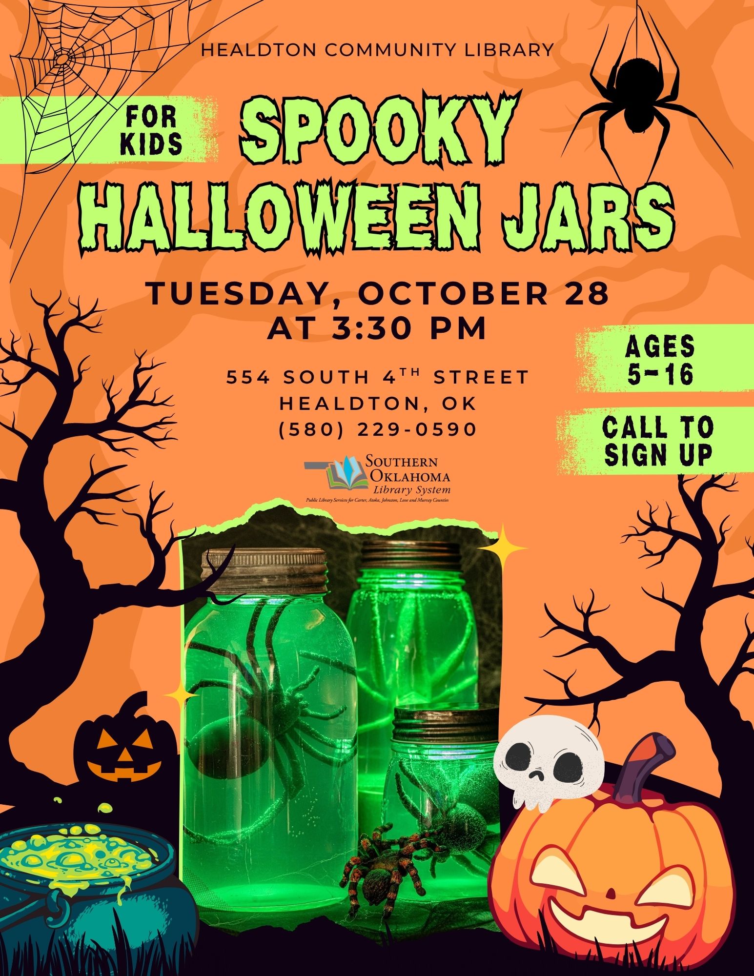 Spooky Halloween Jars HCL Flyer 2025 Spooky Halloween Jars HCL Flyer 2025