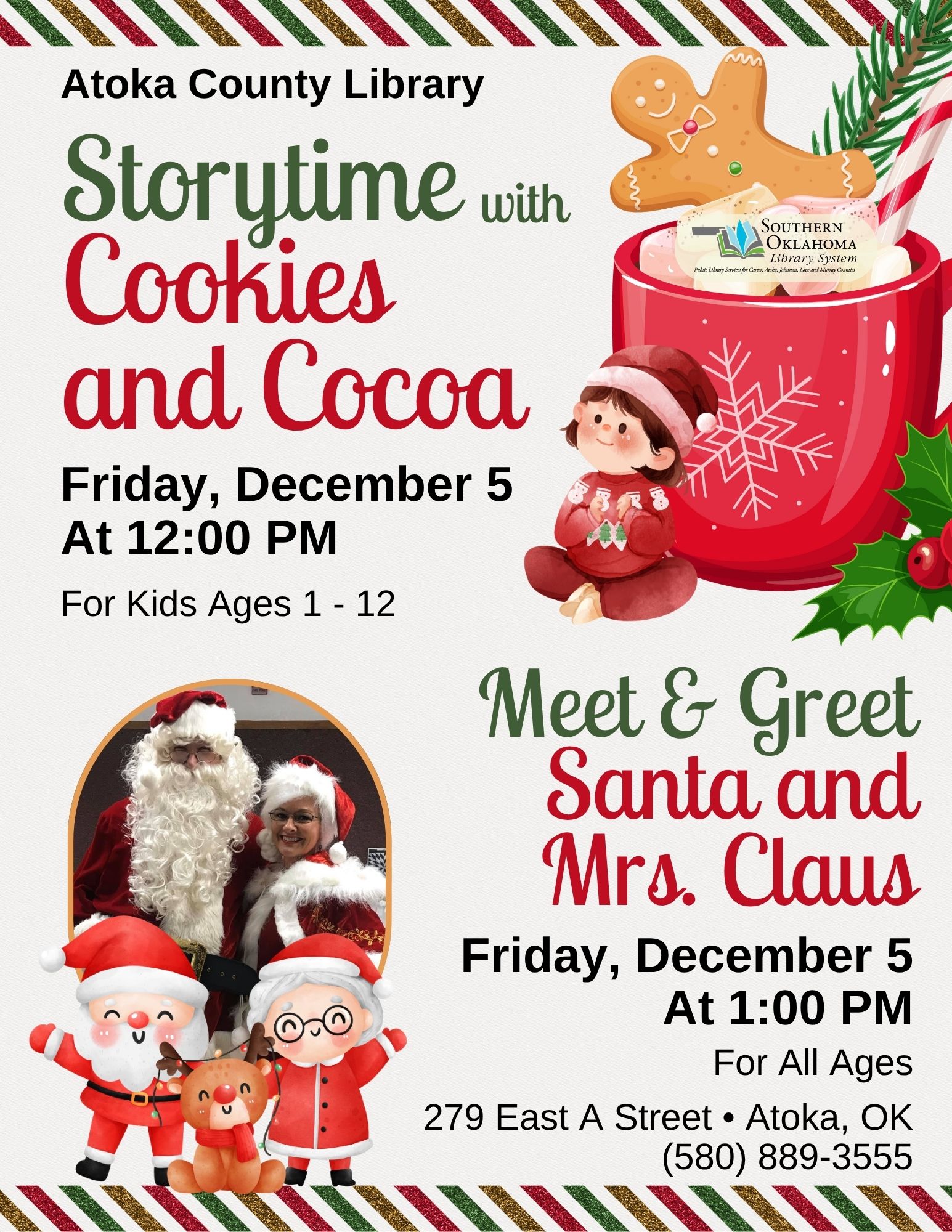 Storytime & Santa ACL Flyer 2025