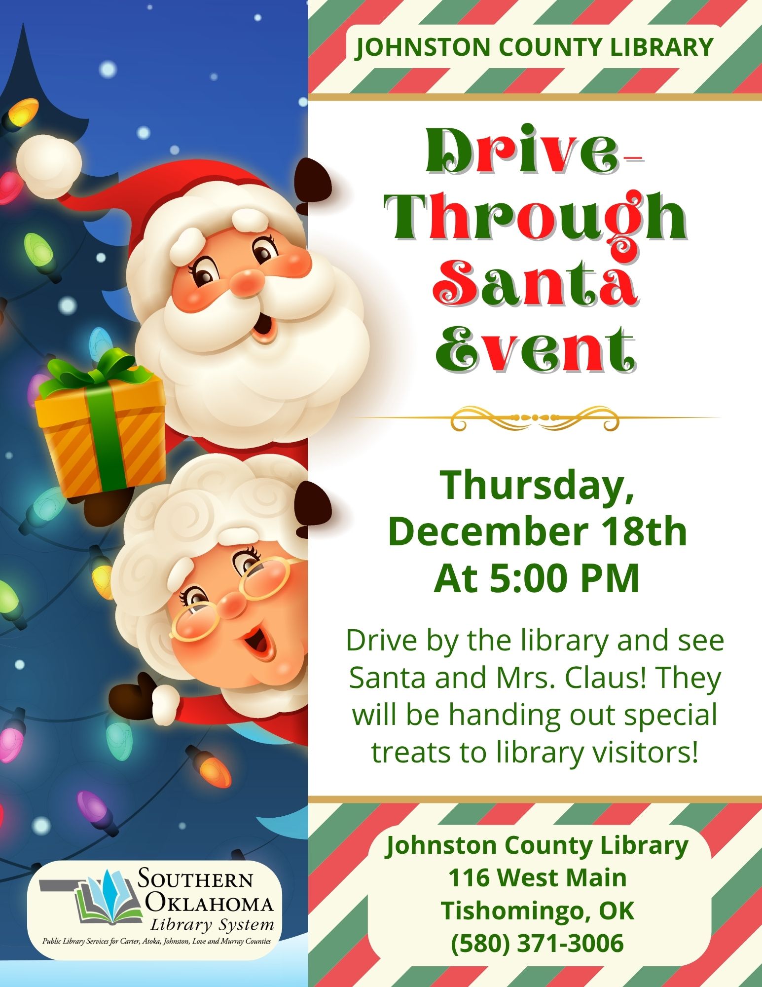 Drive Through Santa JCL Flyer 2025