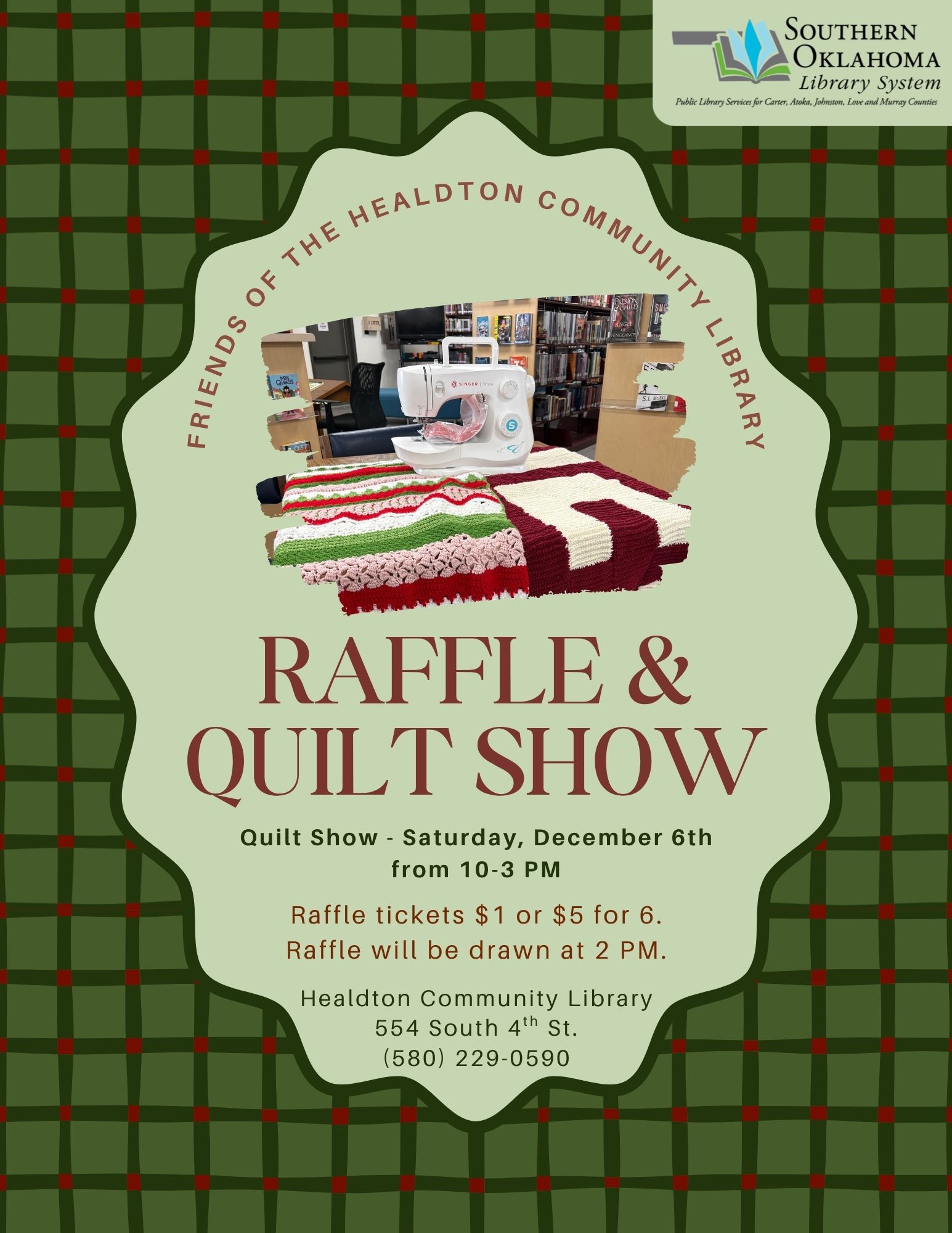 Raffle & Quilt Show 2025 HCL PR Flyer