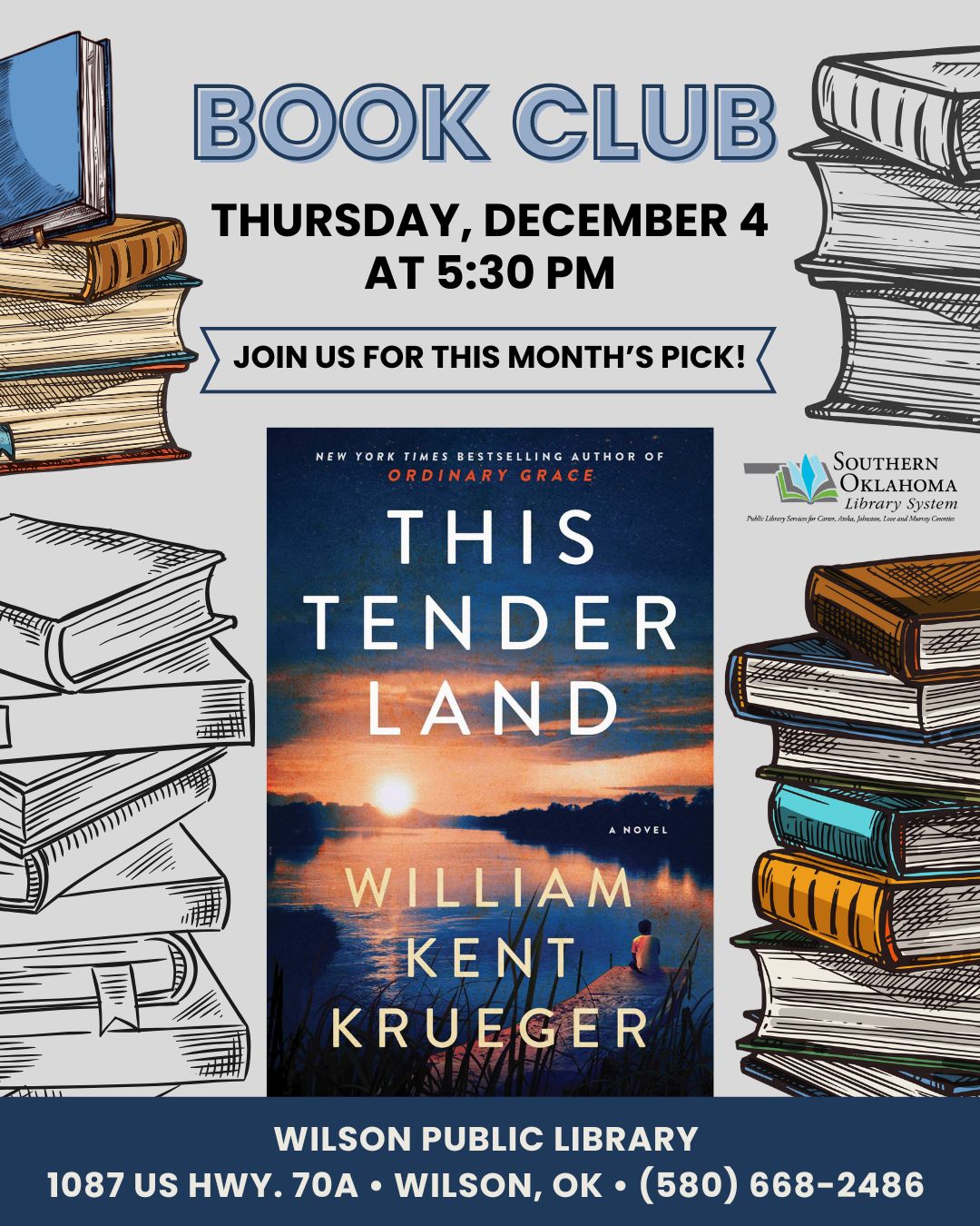 Updated Book Club This Tender Land WPL Flyer 2025