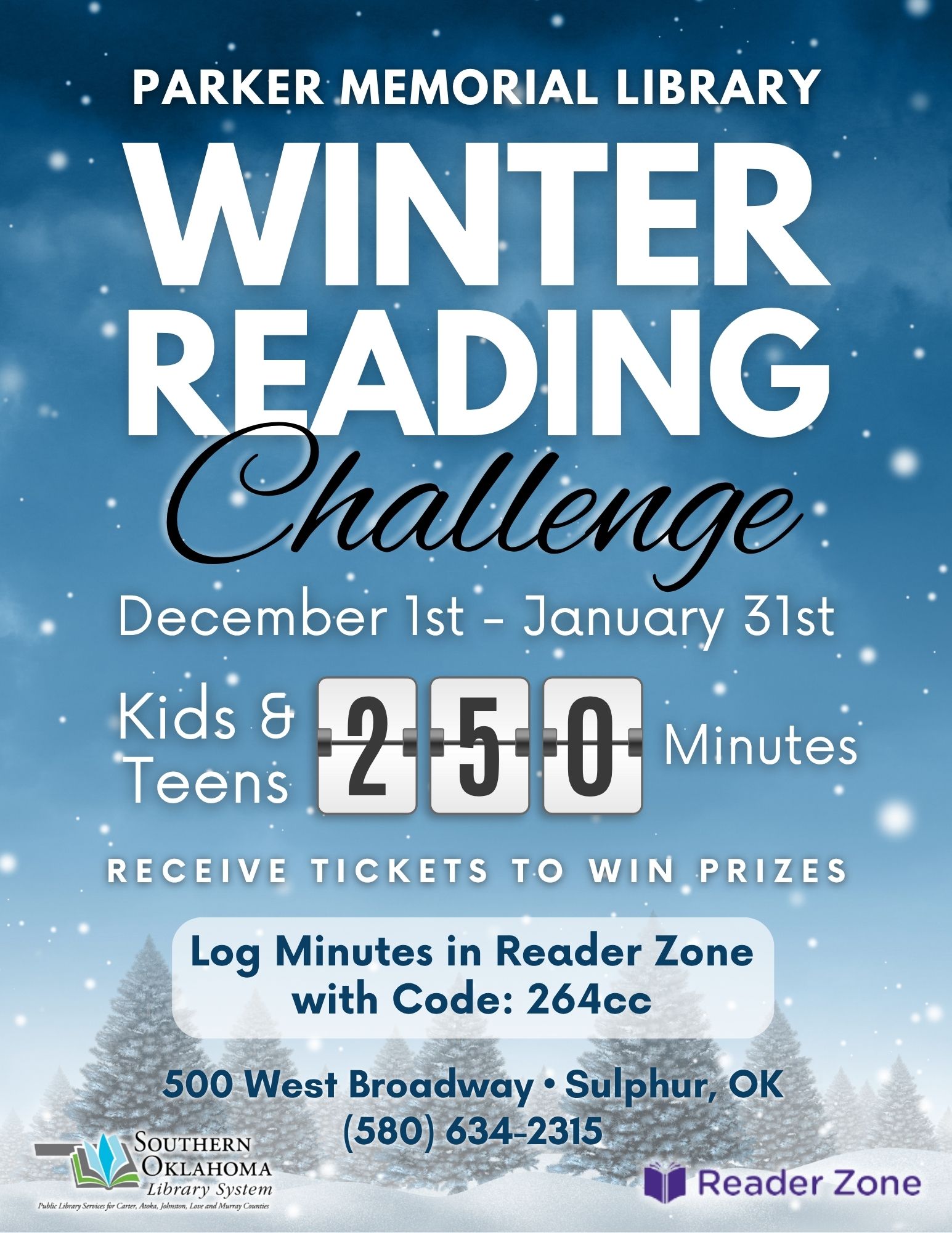 Winter Reading Challenge PML Flyer 2025