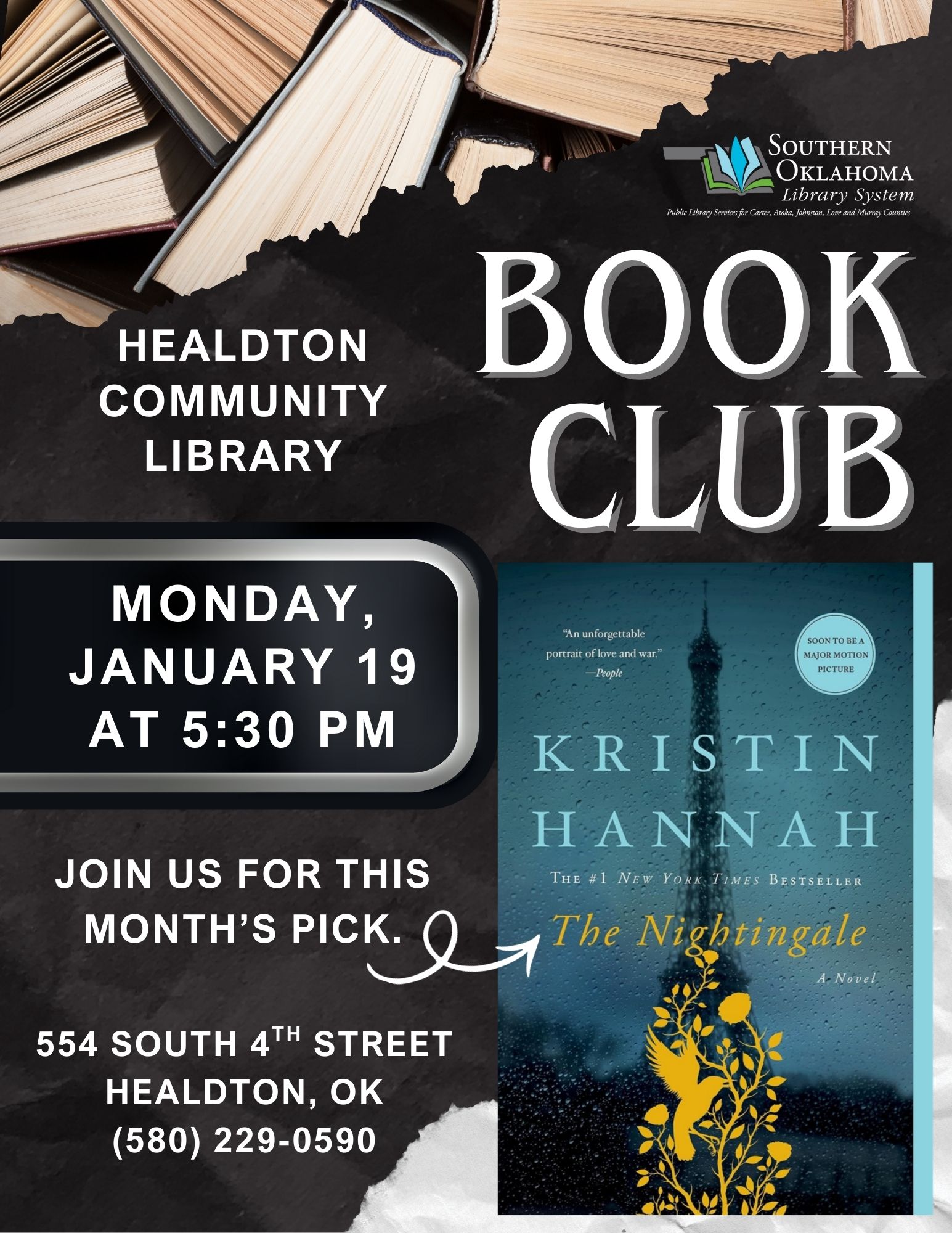 Book Club Nightingale HCL Flyer 2026