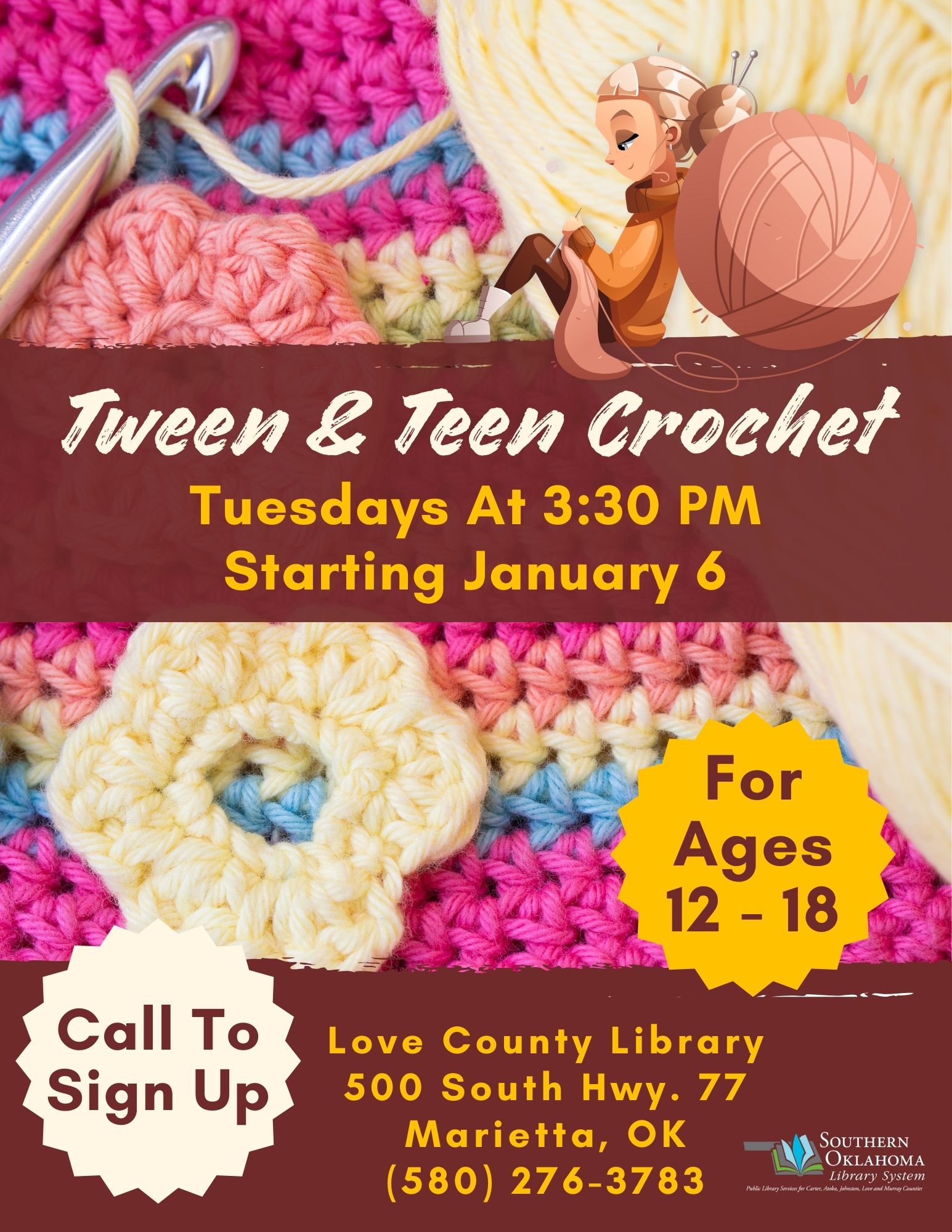 Tween & Teen Crochet LCL Flyer 2026