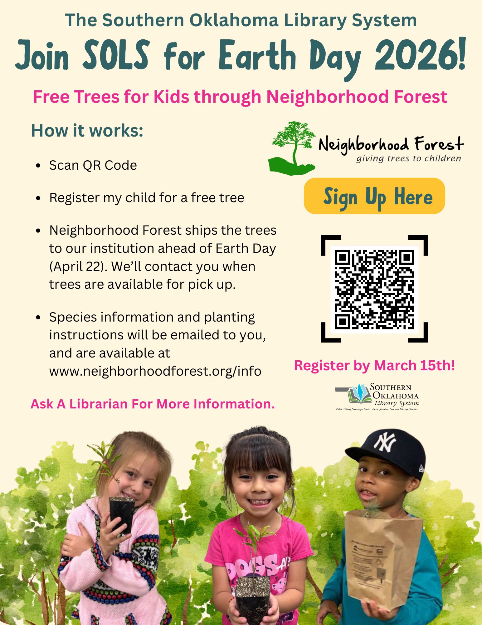Earth Day 2026 SOLS Neighborhood Forest Flyer English (1)