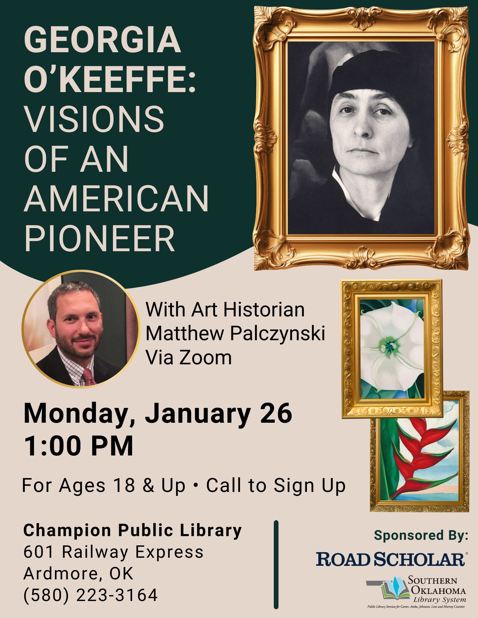 Georgia OKeeffe Lecture CPL Flyer 2026