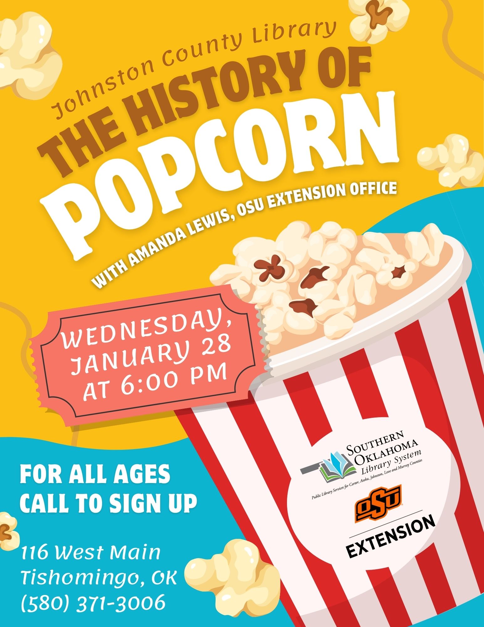 Updated History of Popcorn JCL Flyer 2026