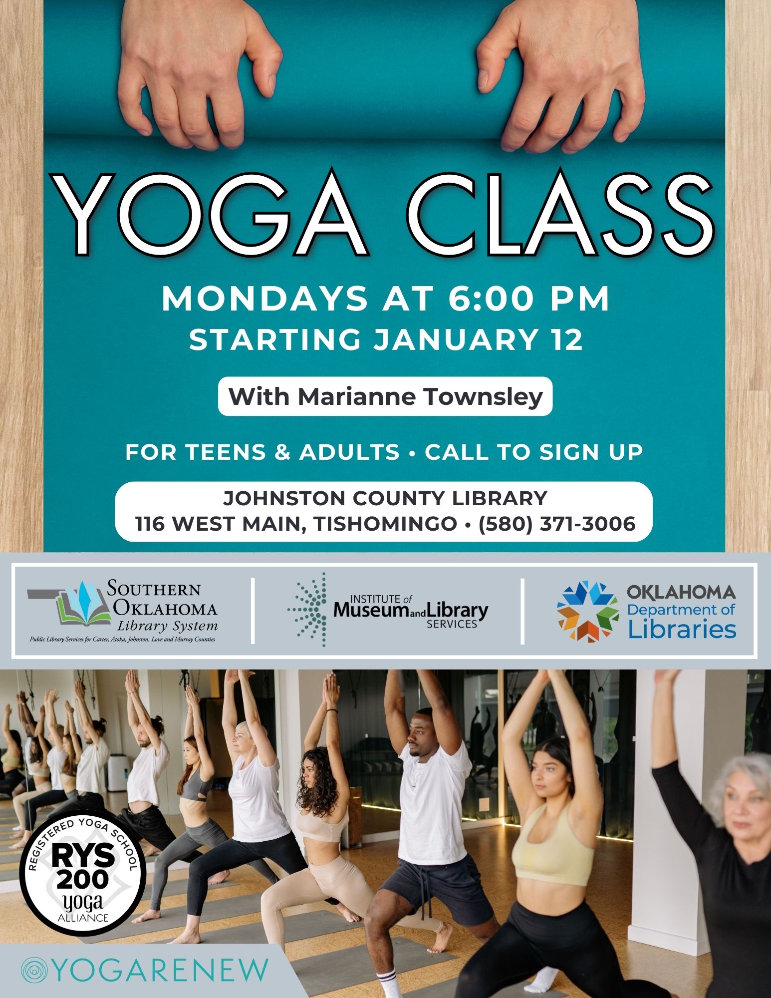 Yoga Class at JCL Flyer 2026