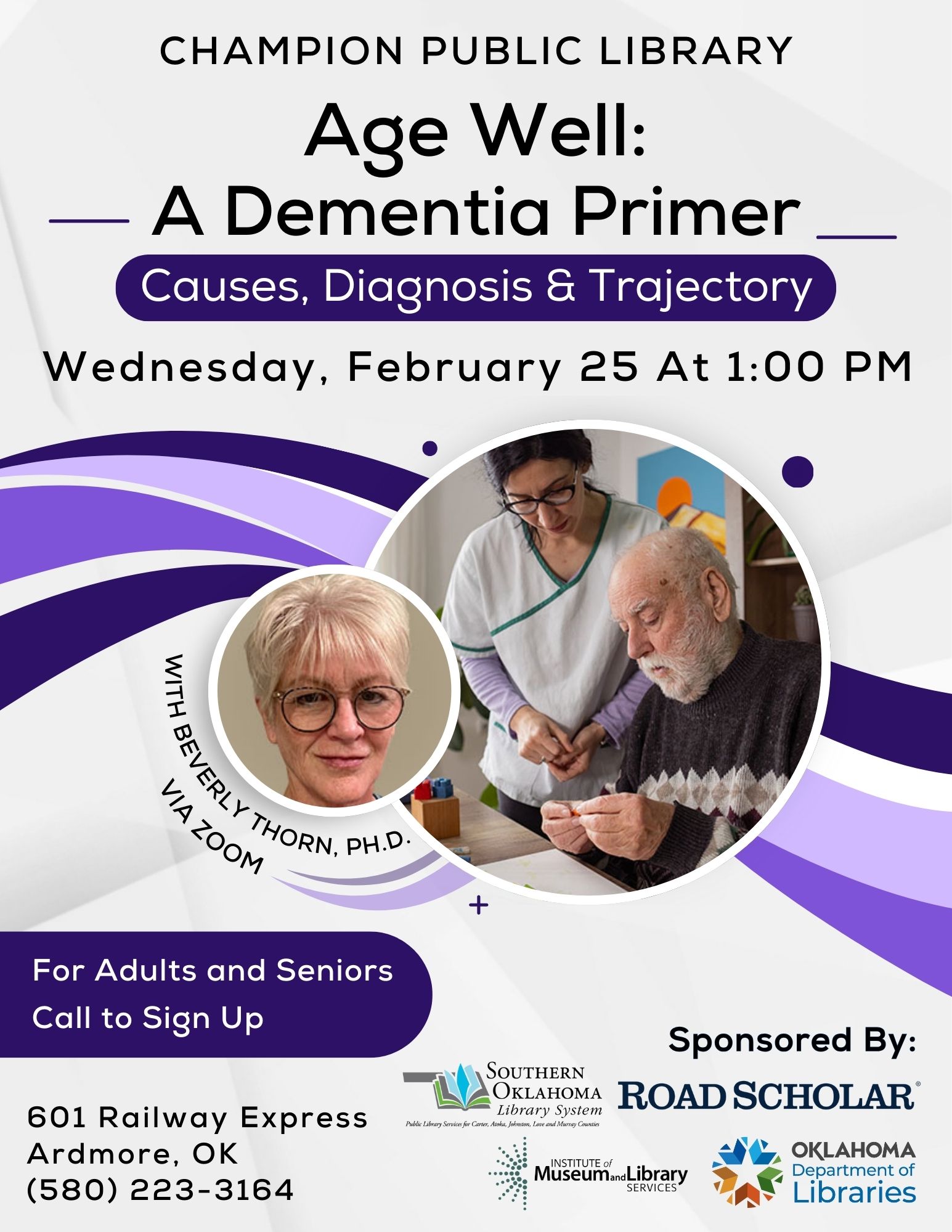 Age Well Dementia Primer CPL FEB 25 Flyer 2025
