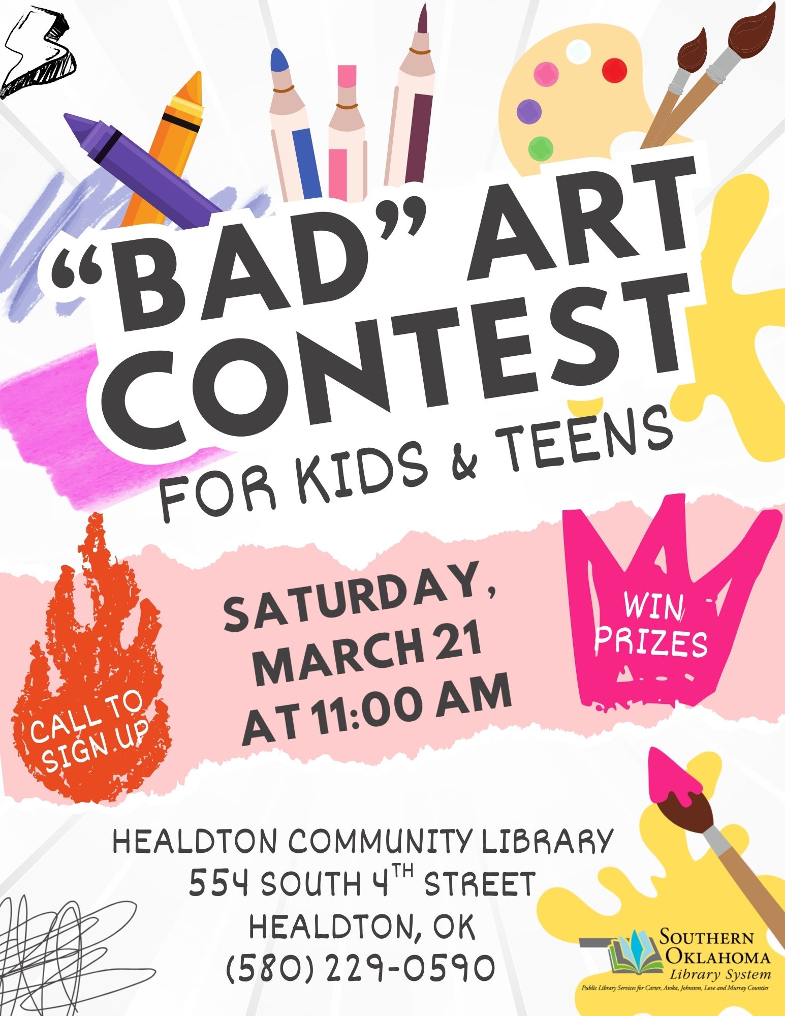 Bad Art Contest HCL Flyer 2026
