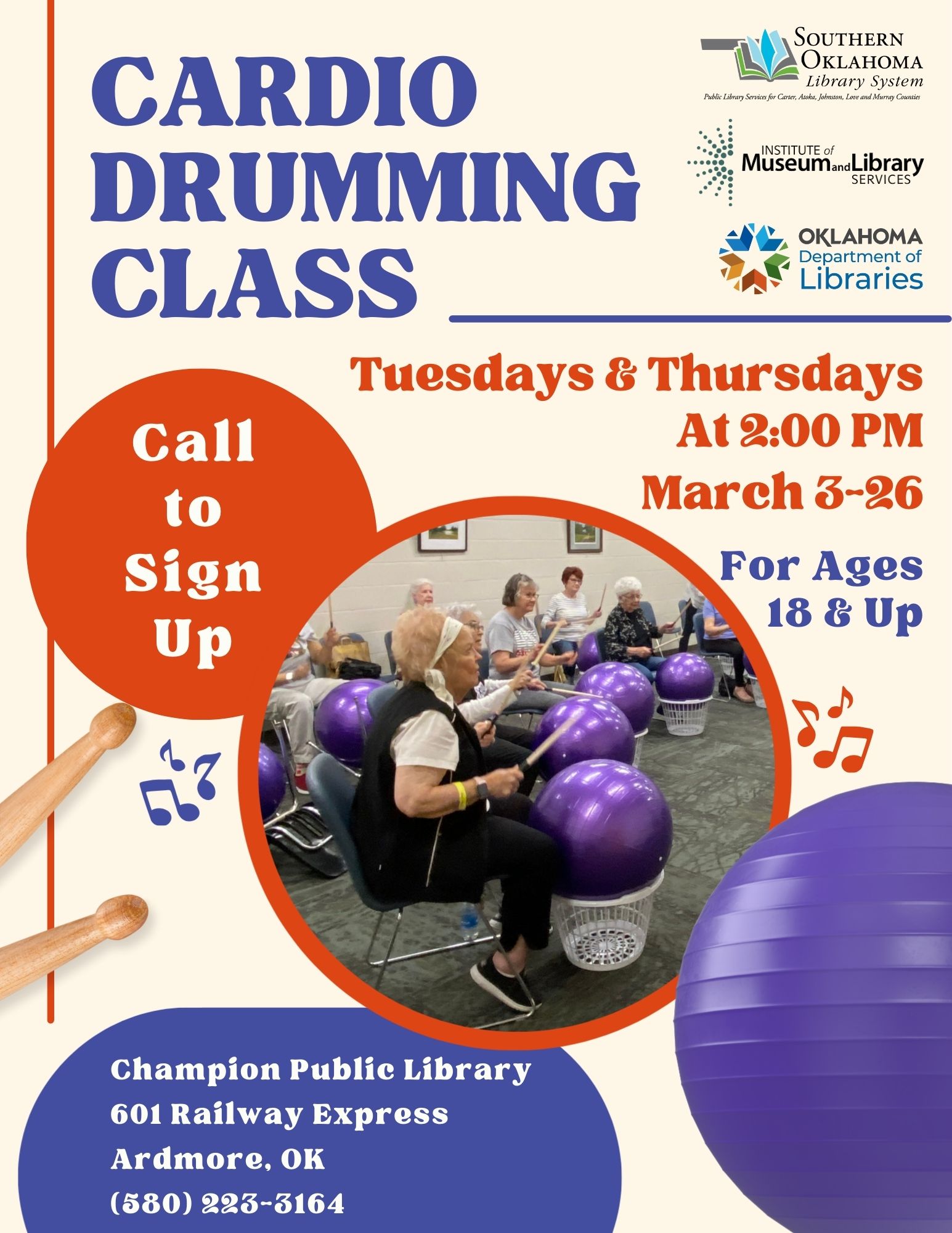 Cardio Drumming CPL MAR Flyer 2026