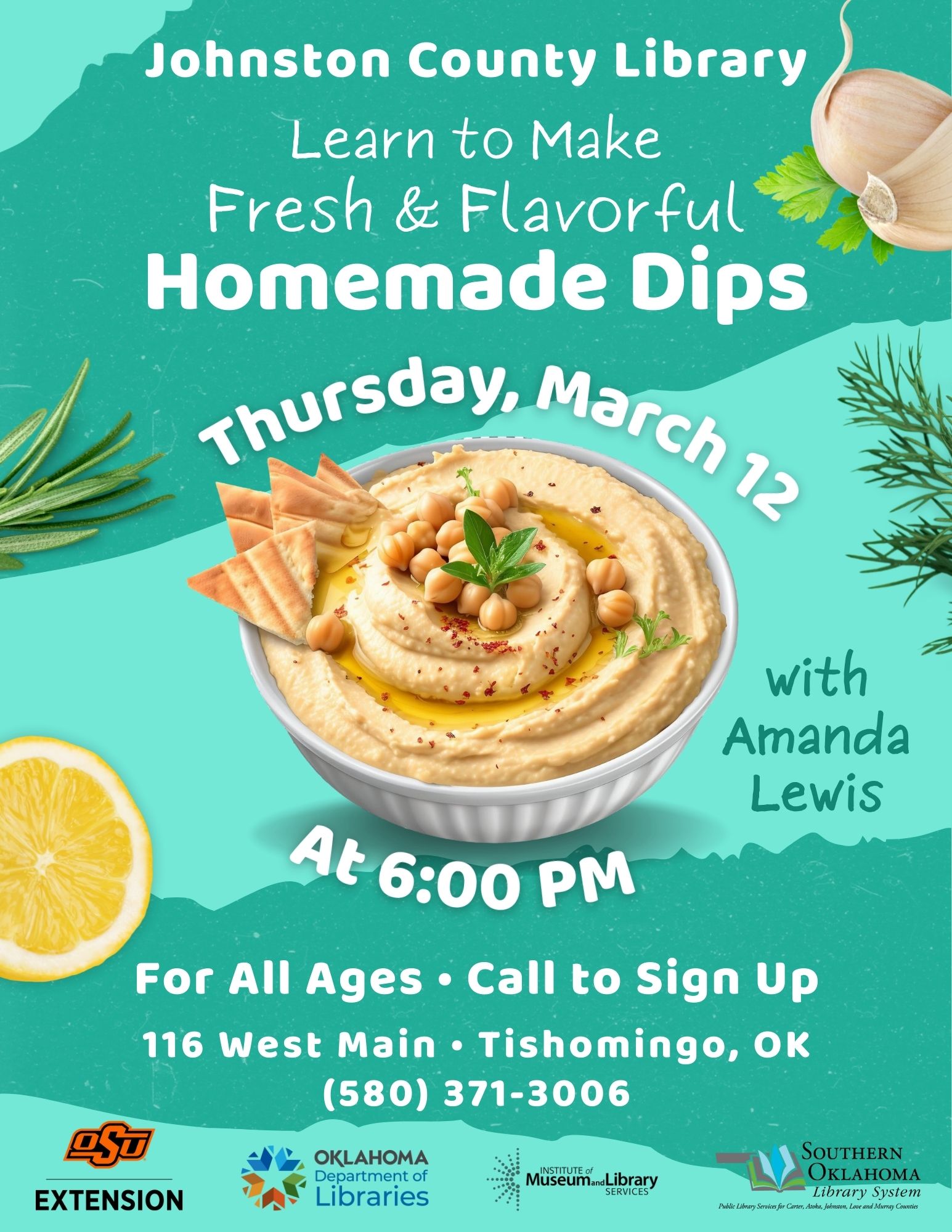 Homemade Dips JCL Flyer 2026