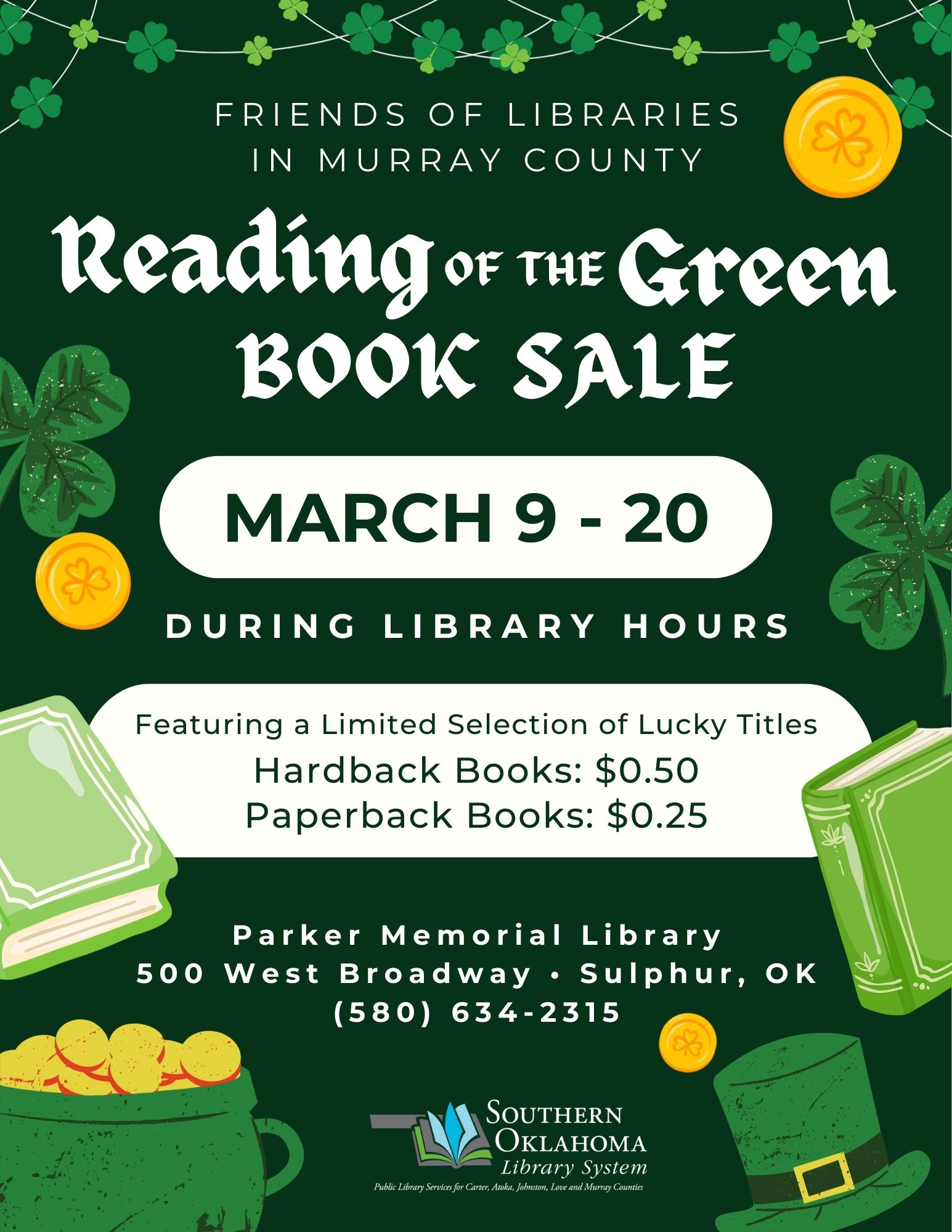 Reading of the Green Book Sale PML Flyer 2026