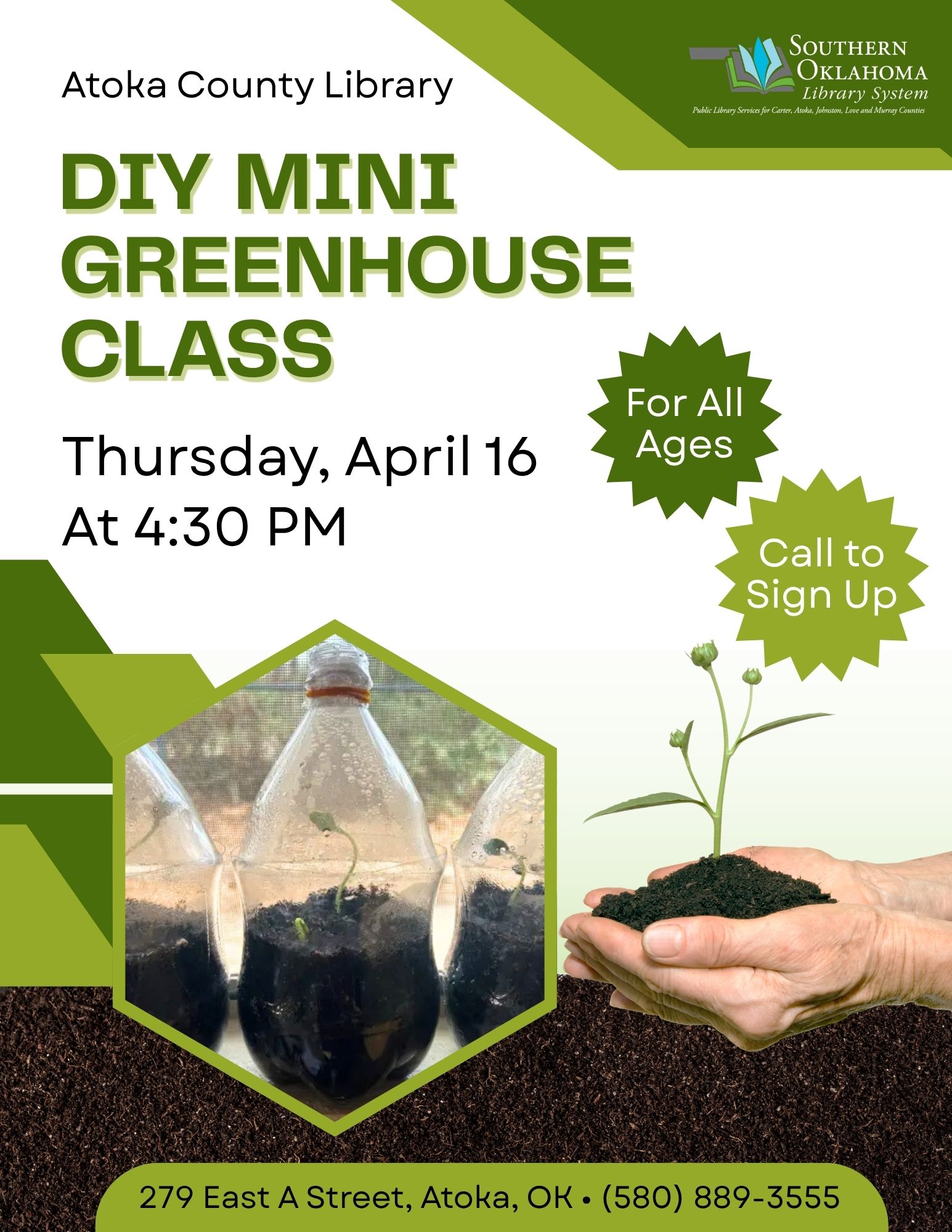 DIY Mini Greenhouse ACL Flyer 2026