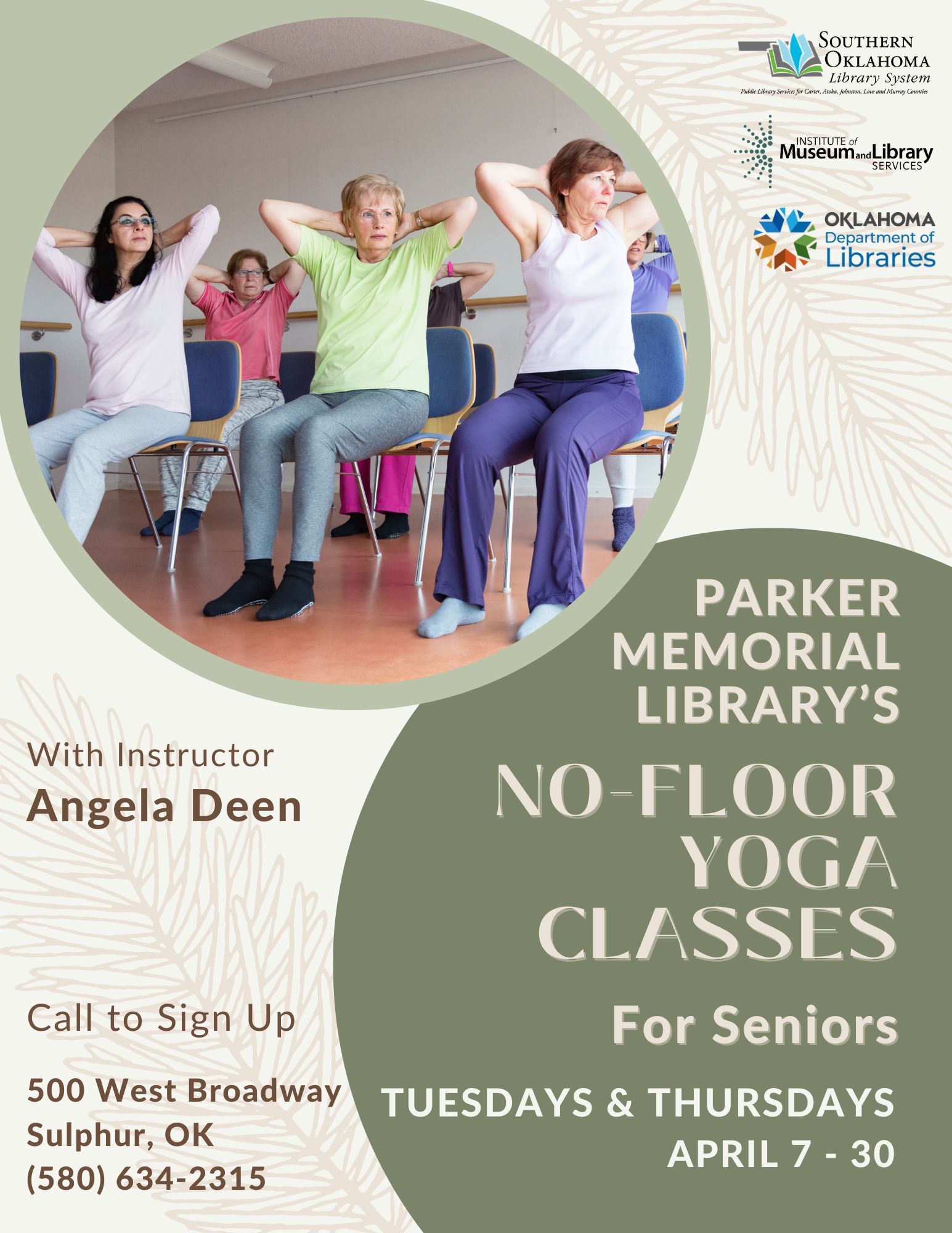 No Floor Yoga PML Flyer 2026