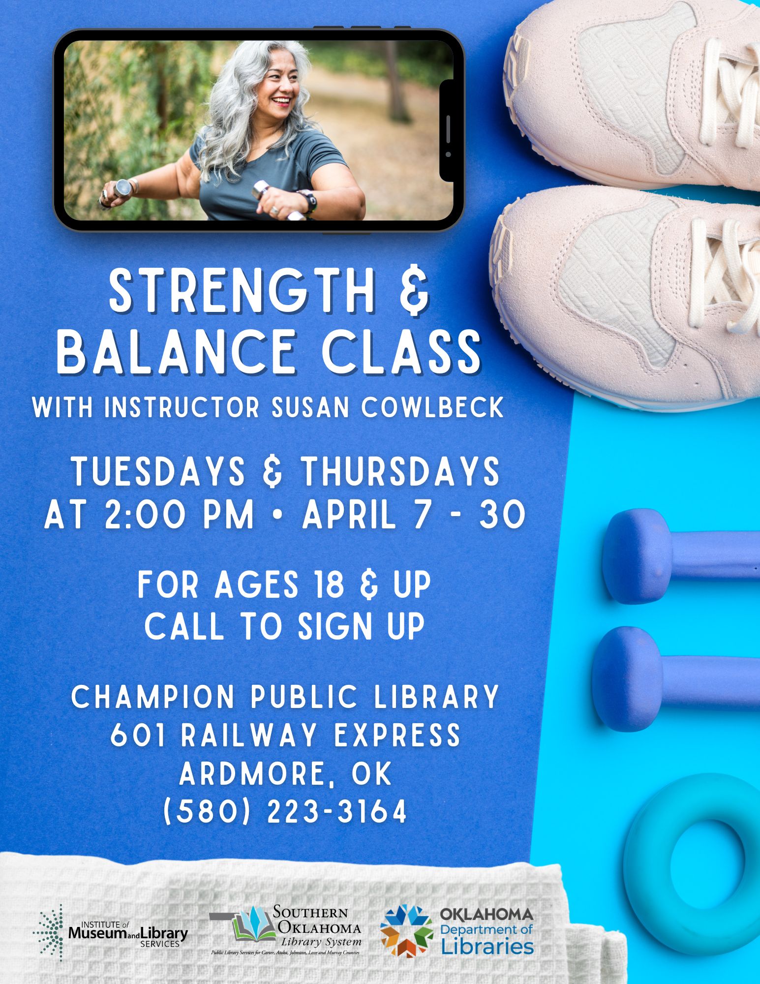 Strength & Balance Class CPL April Flyer 2026