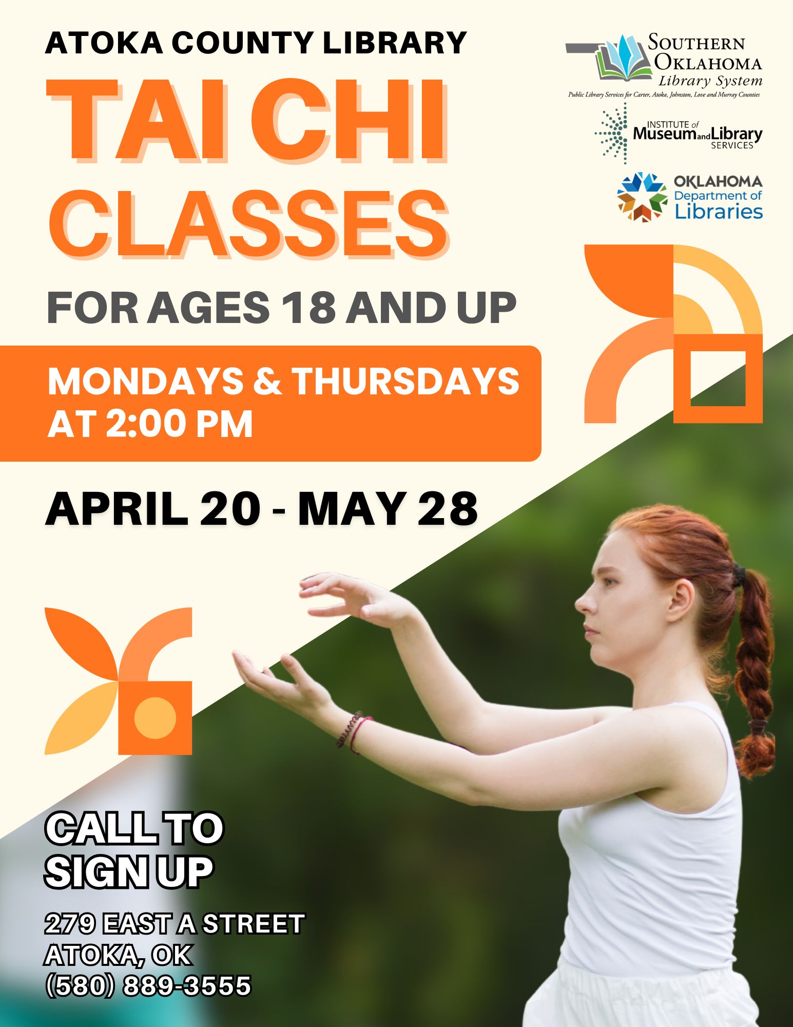 Tai Chi Classes ACL Flyer APR 2026