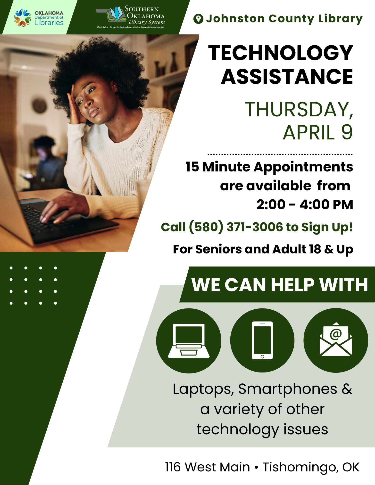 Tech Help @ JCL 2026 PR Flyer