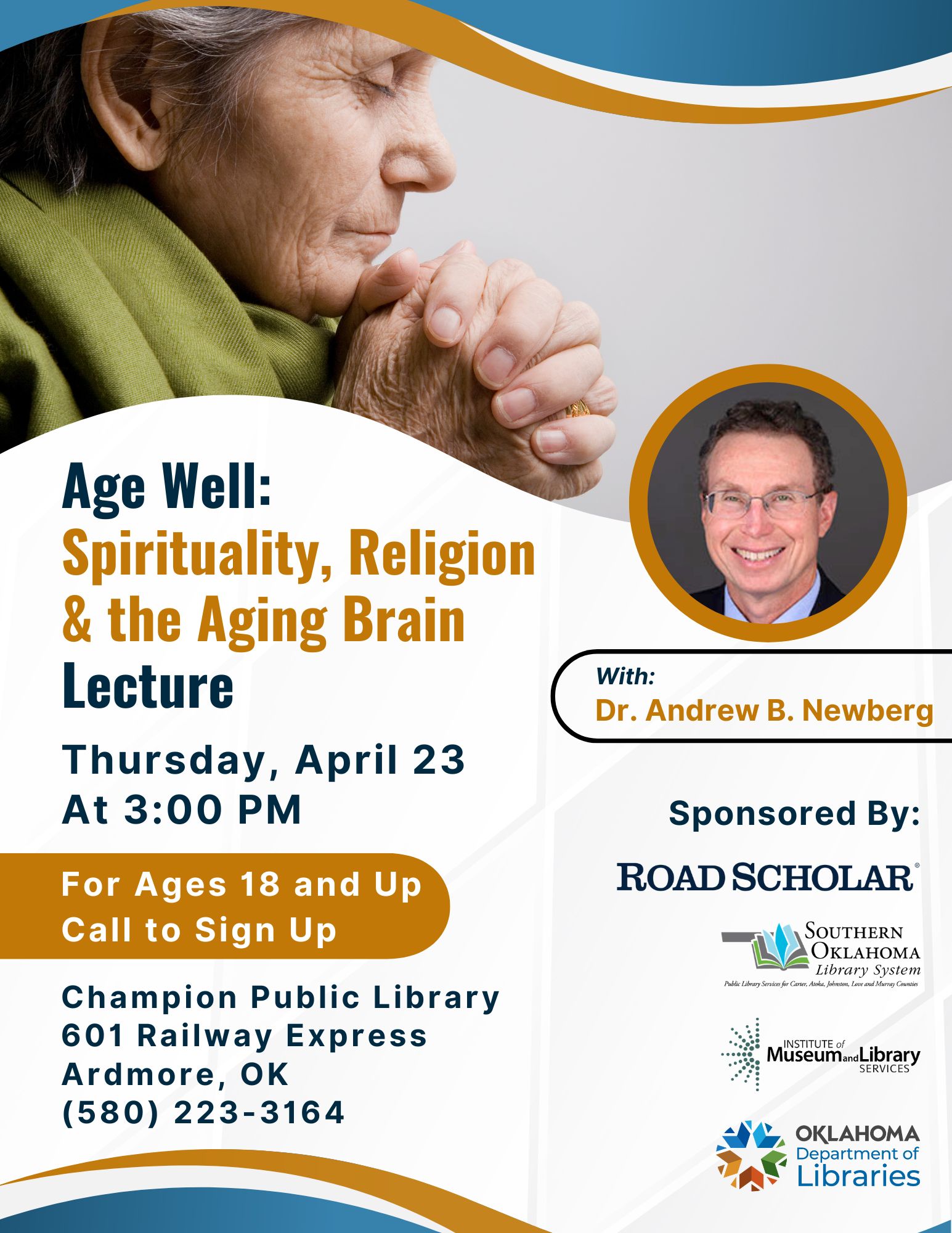 Age Well Spirituality, Religion & the Aging CPL Flyer 2026