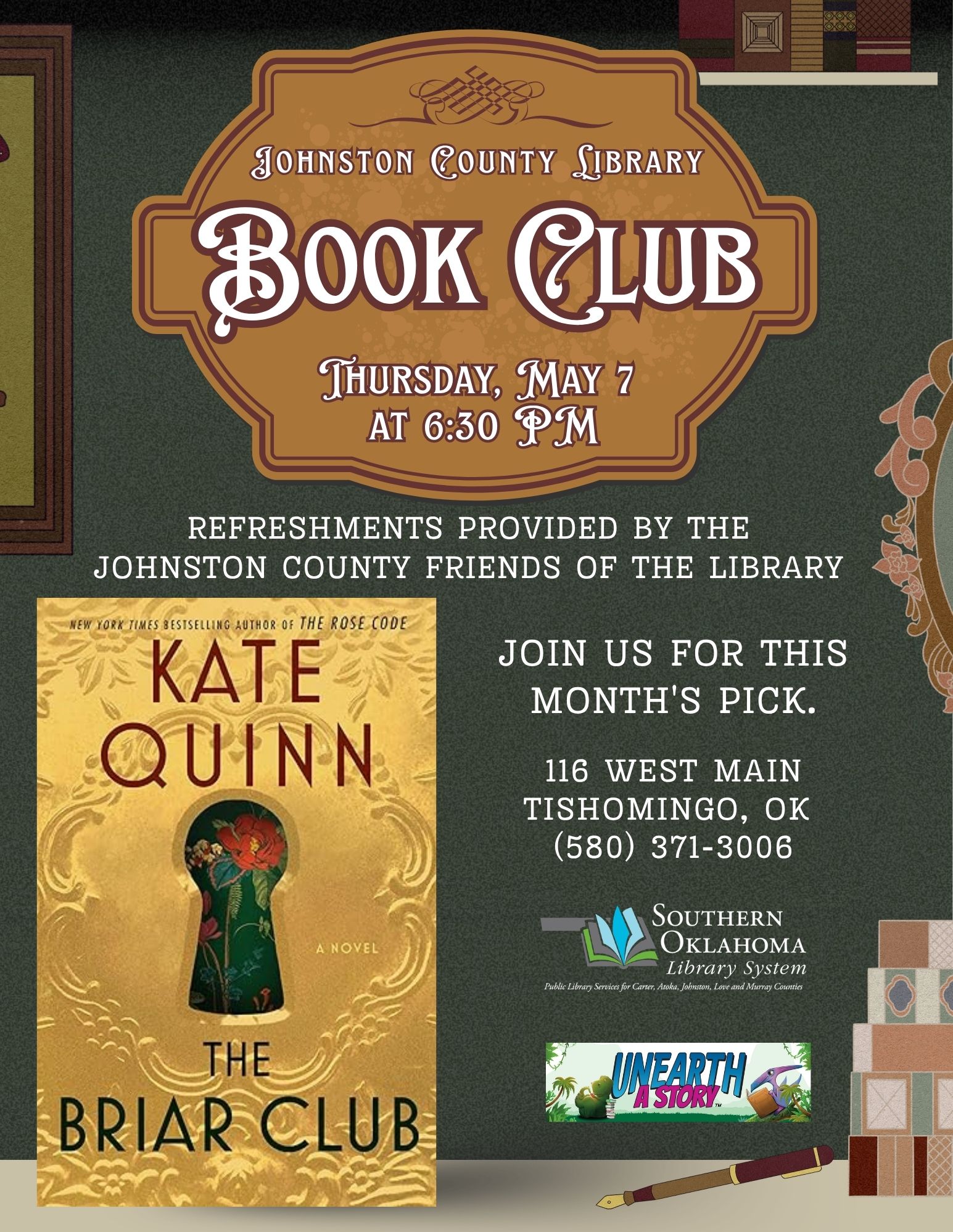 _Book club The Briar Club JCL MAY 2026 PR Flyer