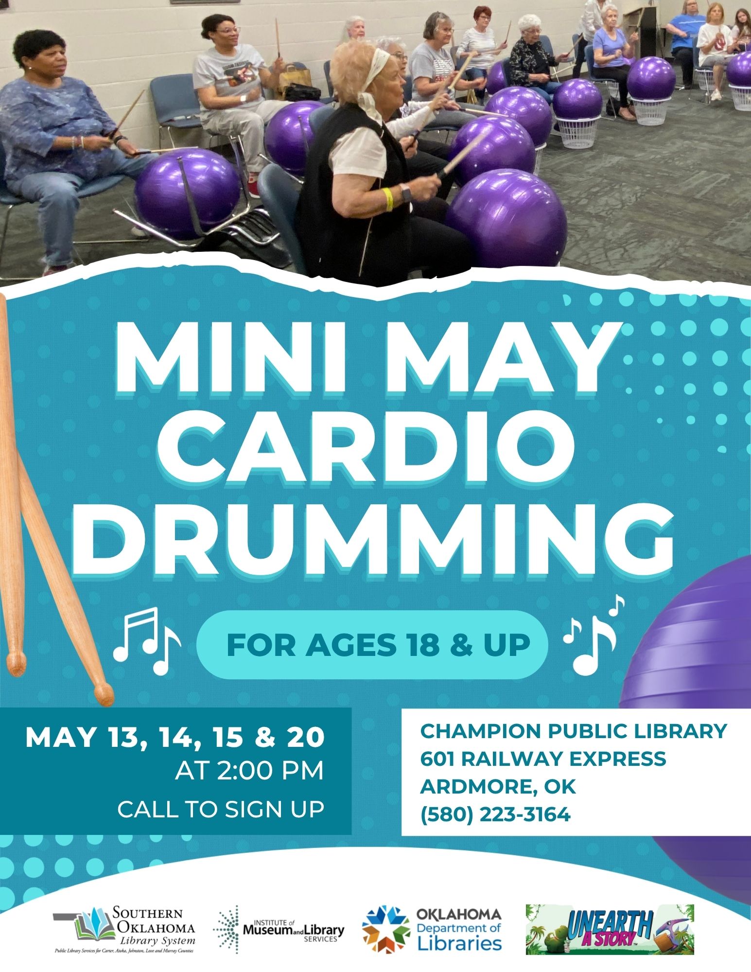 Mini May Cardio Drumming CPL Flyer SRP 2026