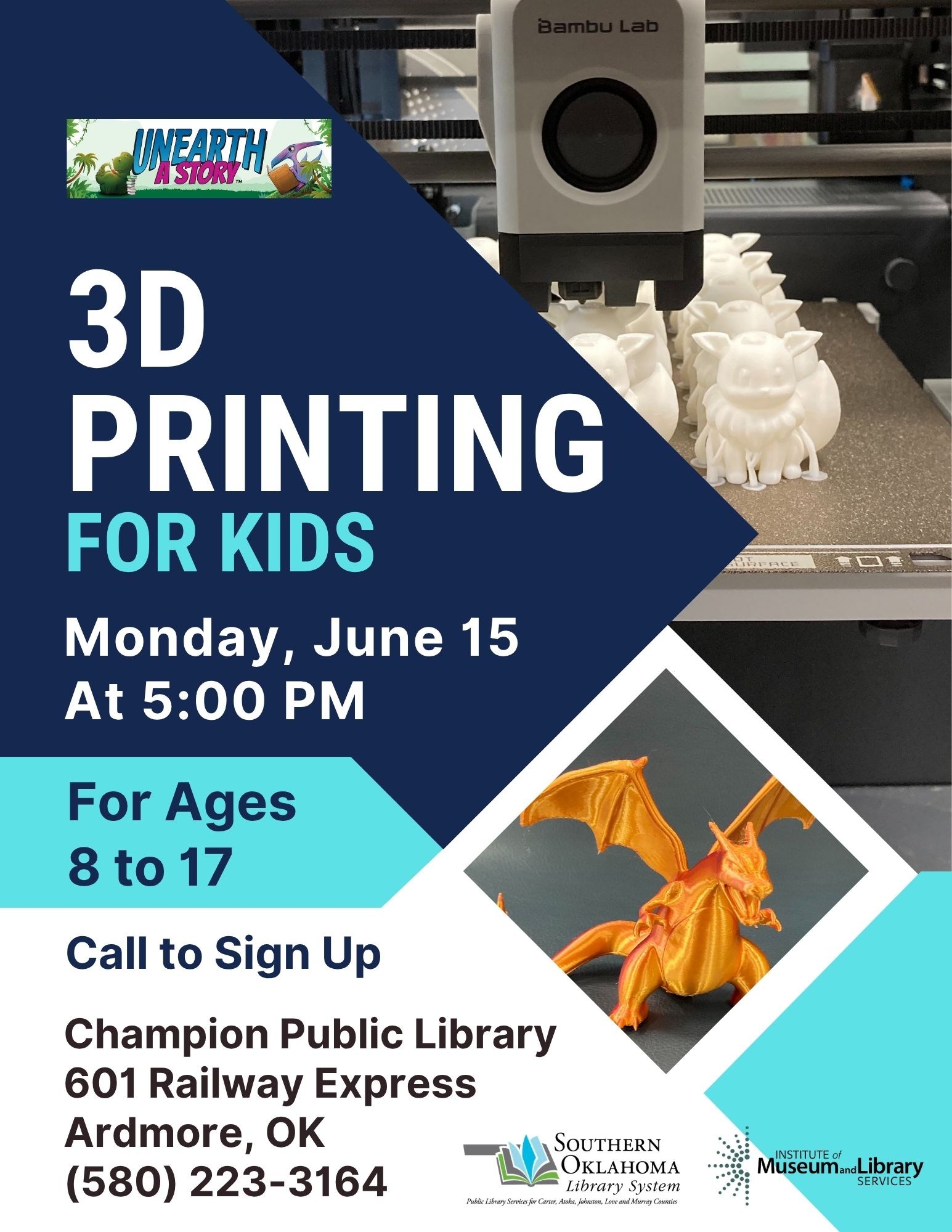 3D Printing Class June 2026 CPL SRP Flyer 2026