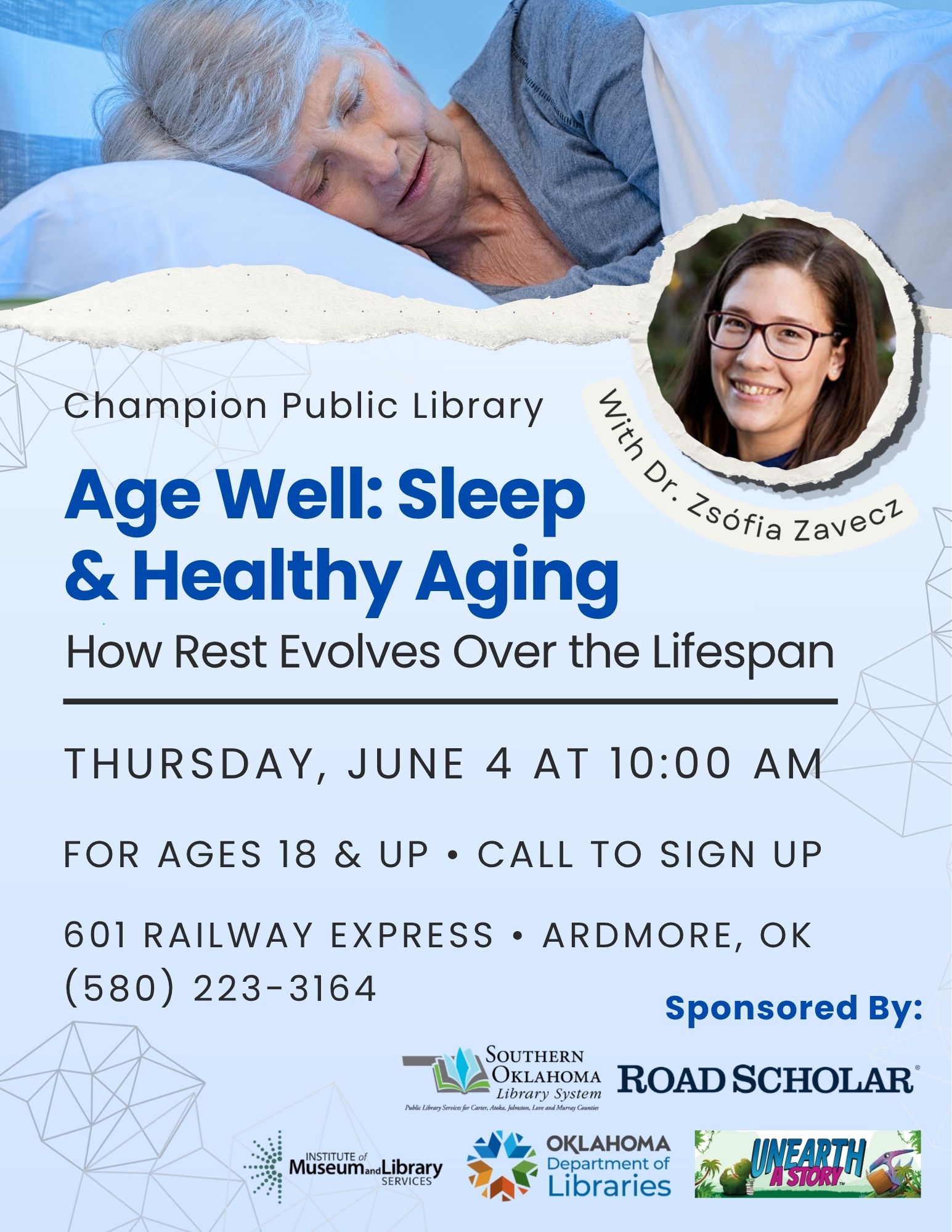 Ages Well Sleep & Healthy Aging CPL Flyer SRP 2026