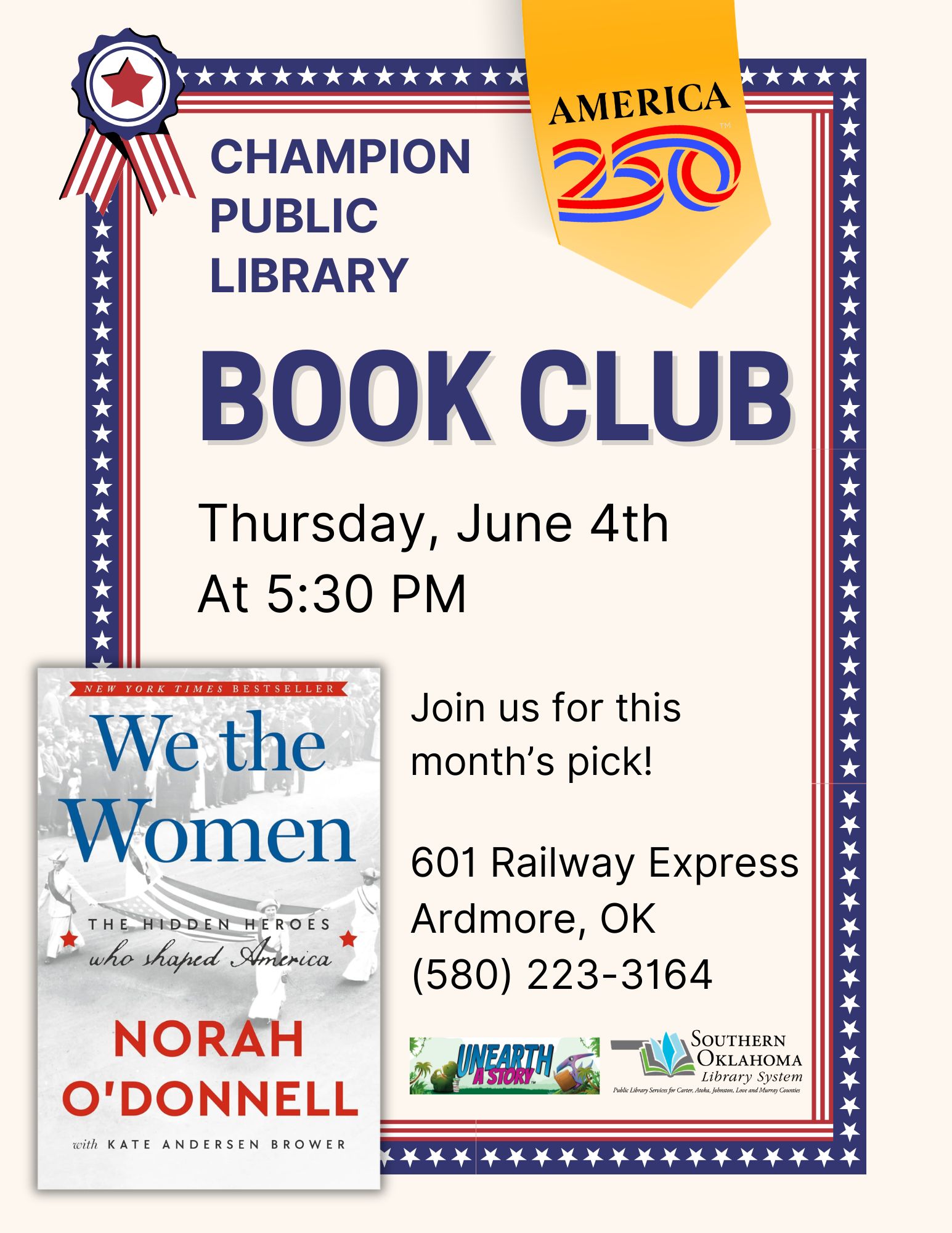 Book Club We the Women CPL Flyer 2026