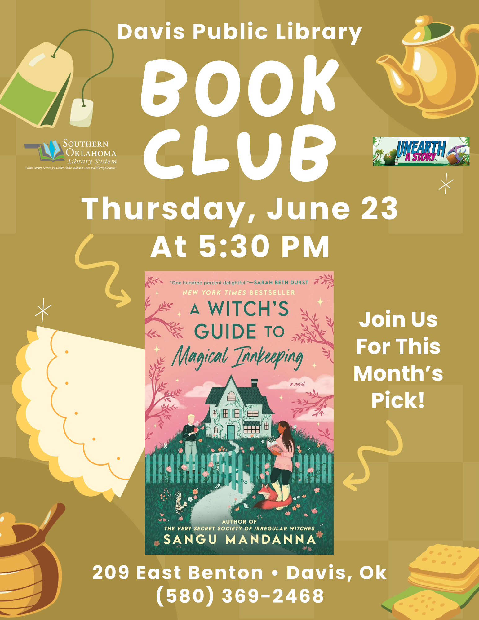 Book Club Witch's Guide to Magical Innkeeping DPL Flyer SRP 2026