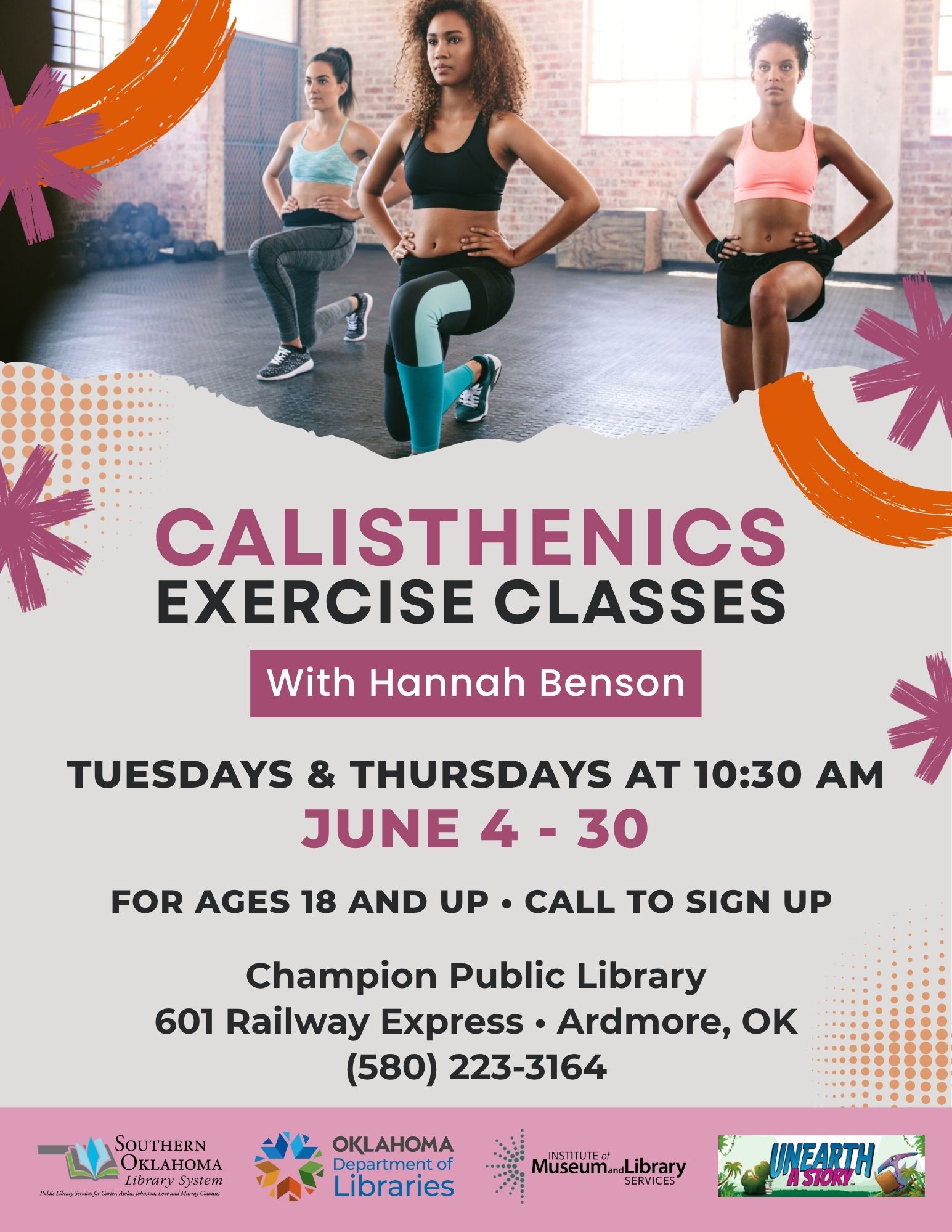Calisthenics Exercises Classes CPL SRP Flyer 2026