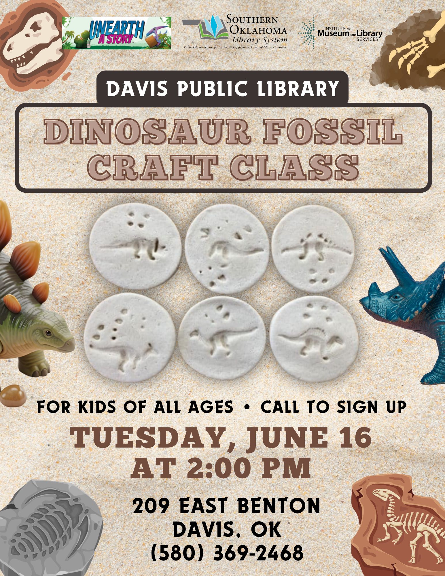 Dinosaur Fossil Craft Class DPL Flyer SRP 2026