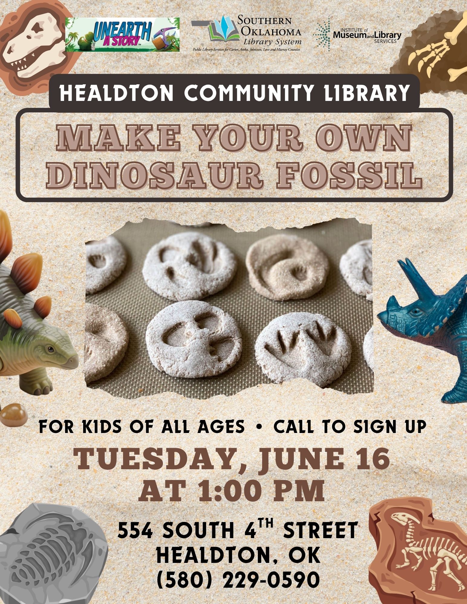 Dinosaur Fossil Craft Class HCL Flyer SRP 2026