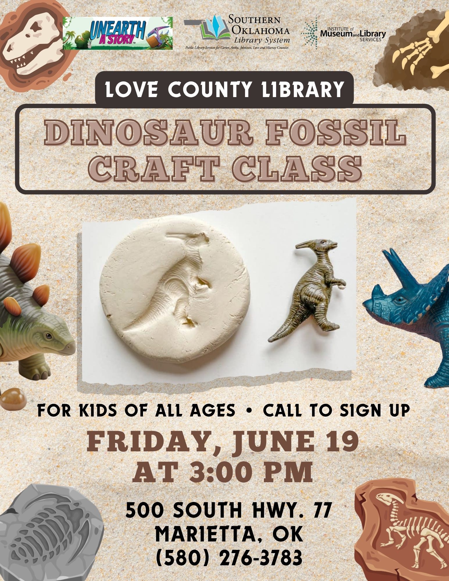Dinosaur Fossil Craft Class LCL Flyer SRP 2026