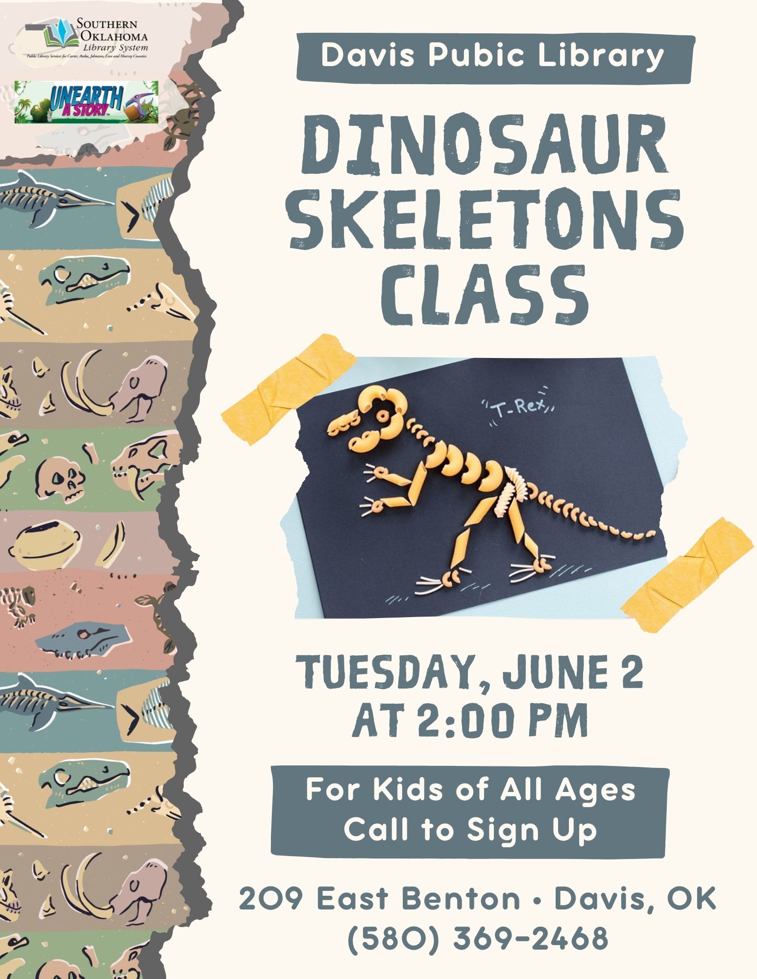 Dinosaur Skeletons Class DPL Flyer SRP 2026