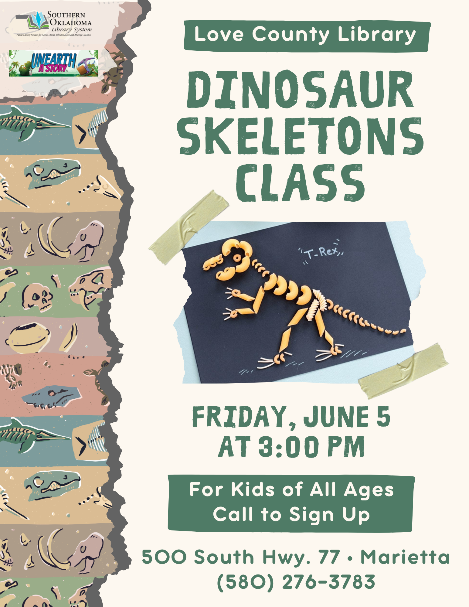 Dinosaur Skeletons Class LCL Flyer SRP 2026