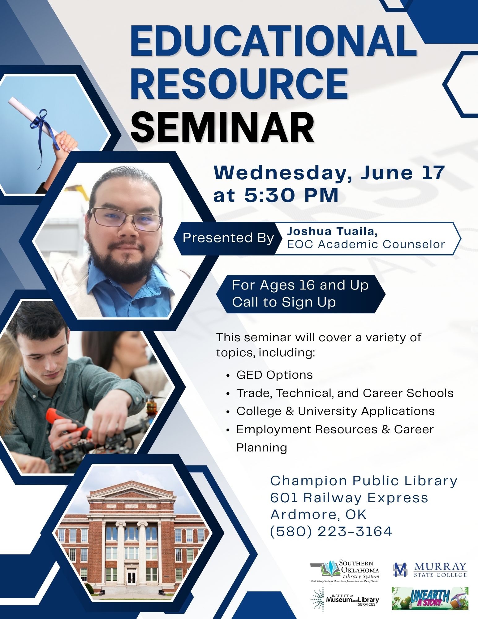 Educational Resource Seminar CPL Flyer SRP 2026