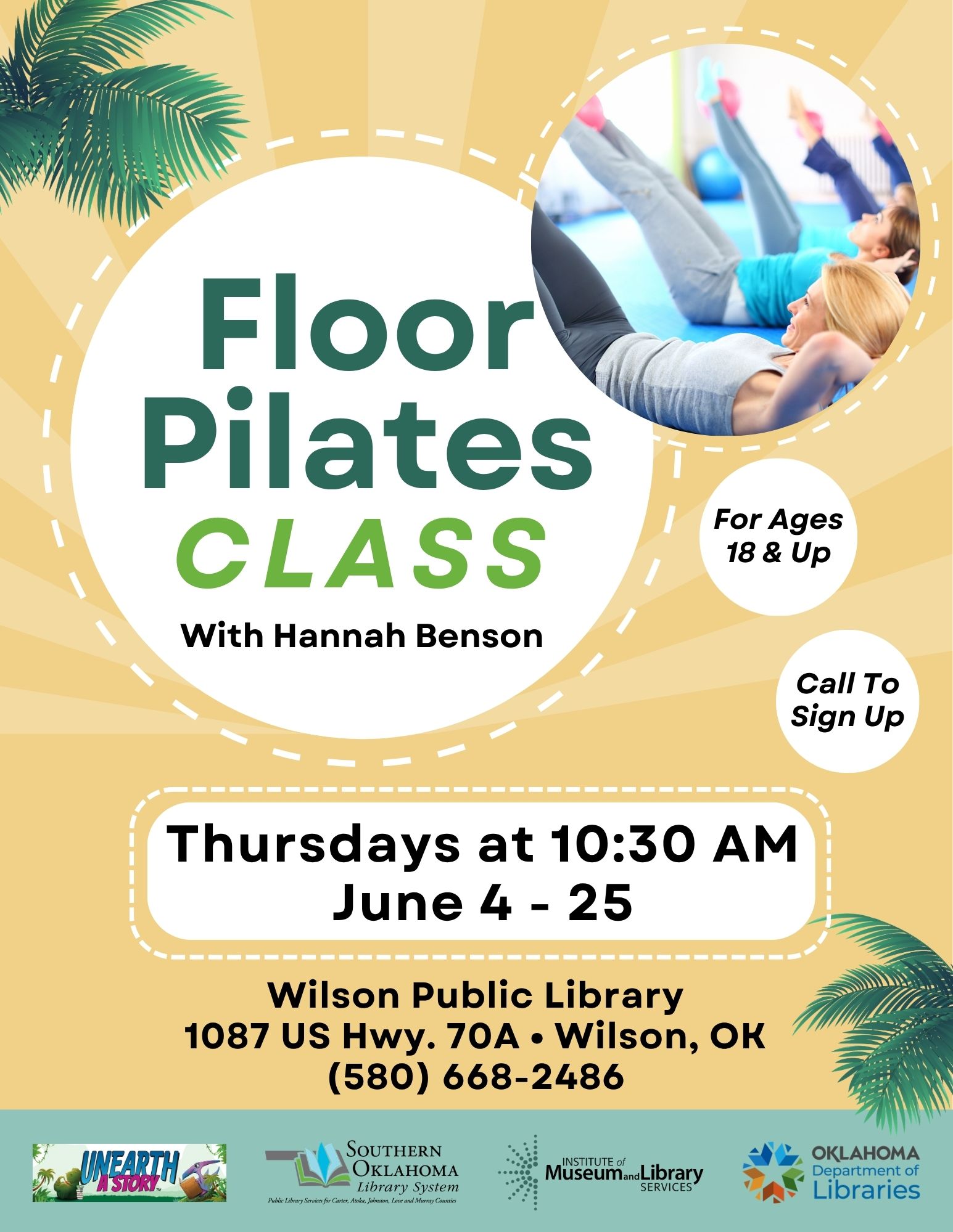 Floor Pilates June Class WPL Flyer SRP 2026