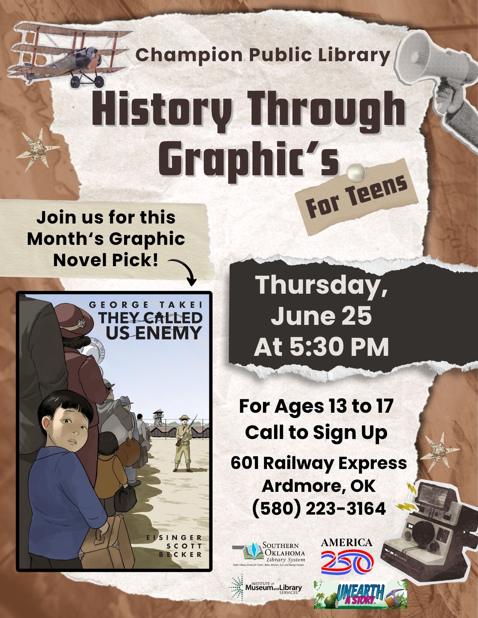 History Through Graphics They Called Us Enemy CPL Flyer A250 SRP 2026