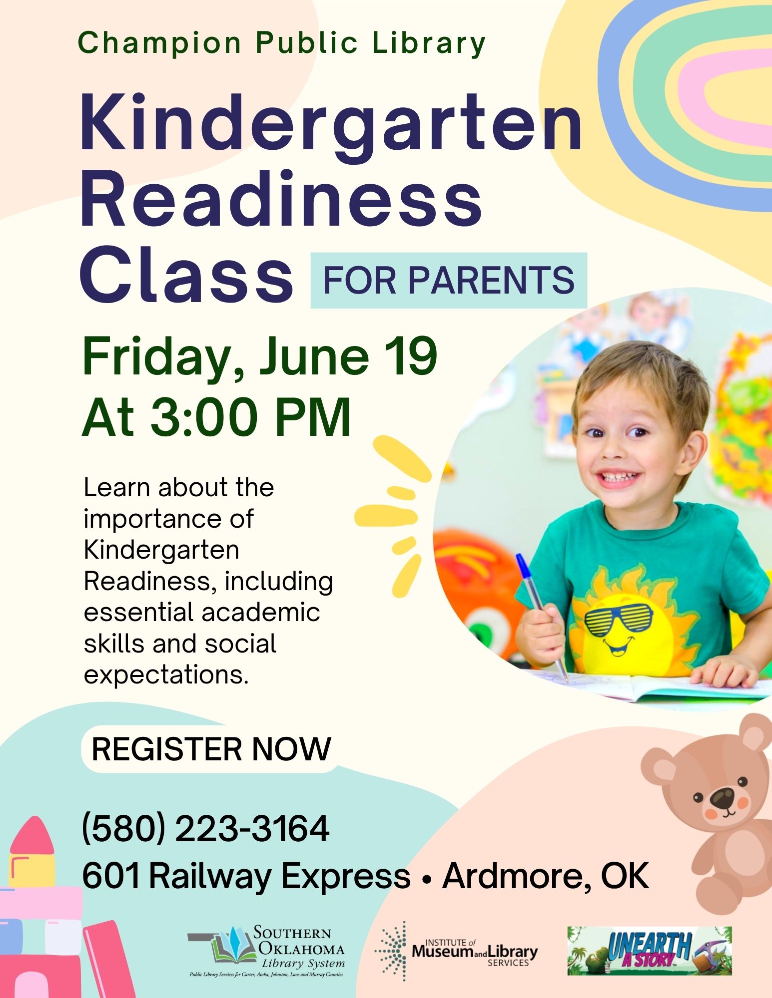 Kindergarten Readiness Class Flyer CPL SRP 2026