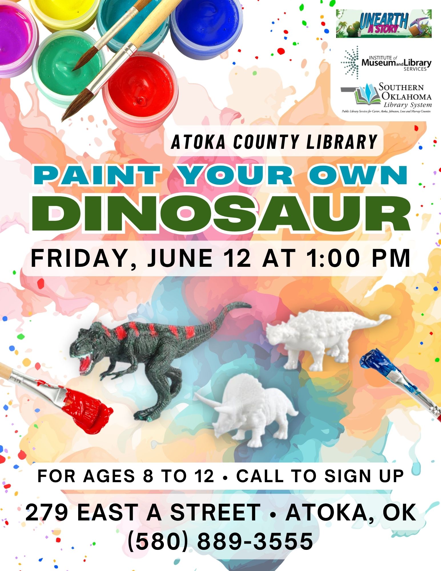 Paint Your Own Dino ACL Flyer SRP 2026