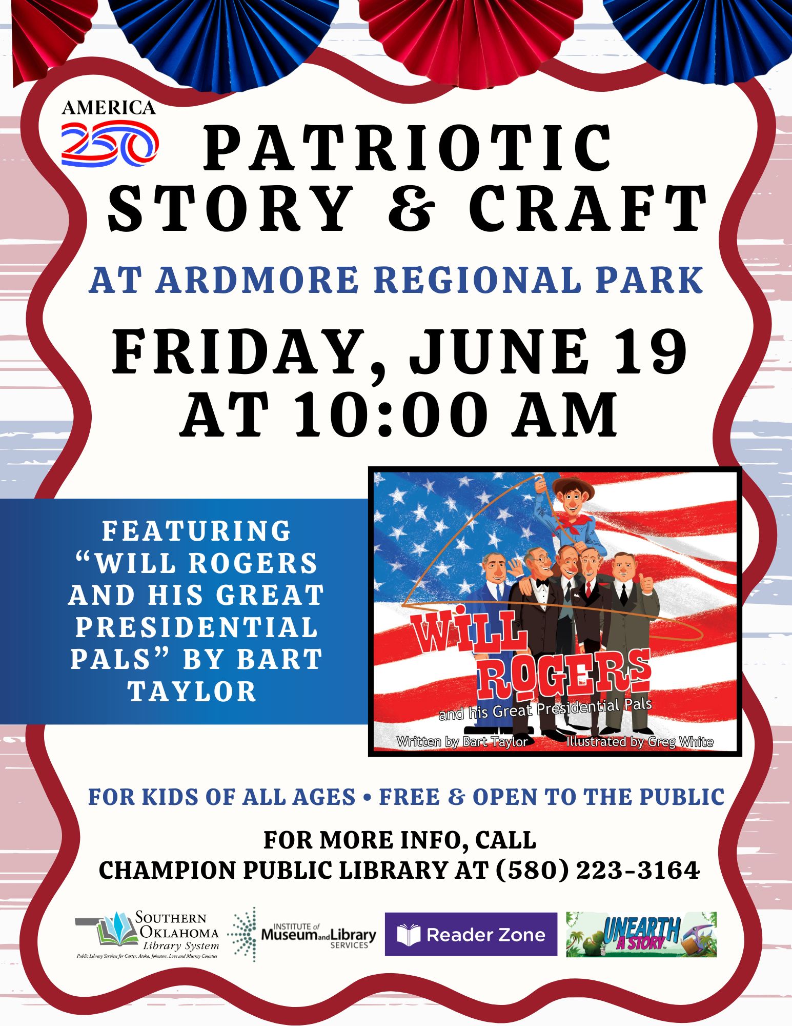 Patriotic Story & Craft ARD Park CPL Flyer SRP A250 2026