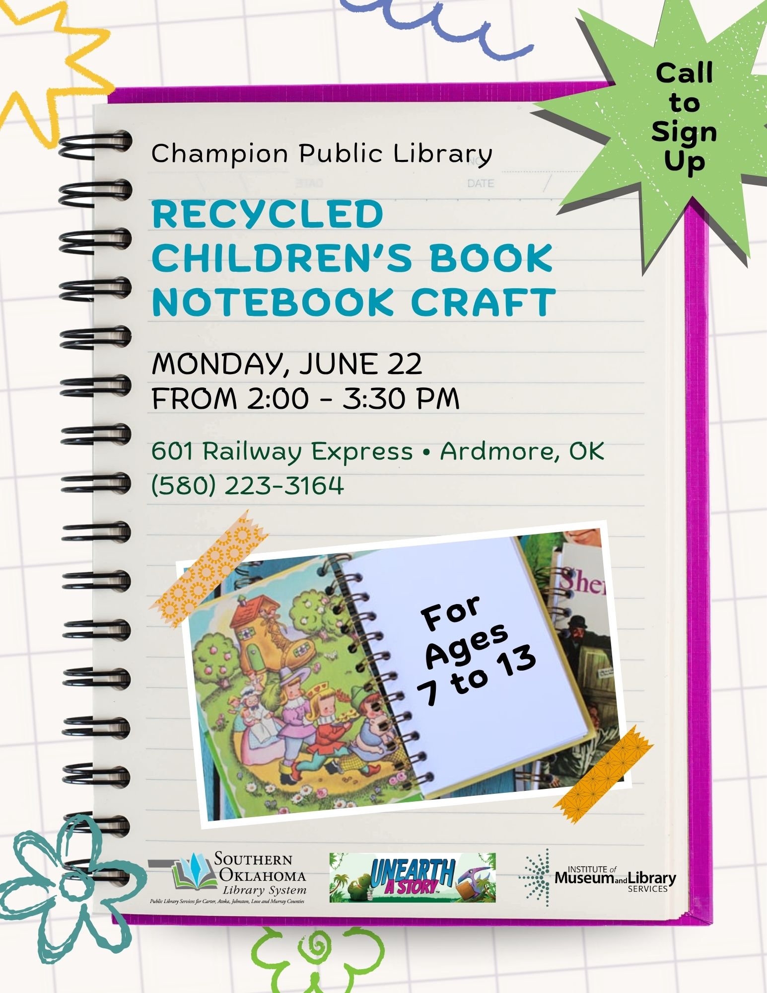 Recycled Children's Book Notebook Craft CPL