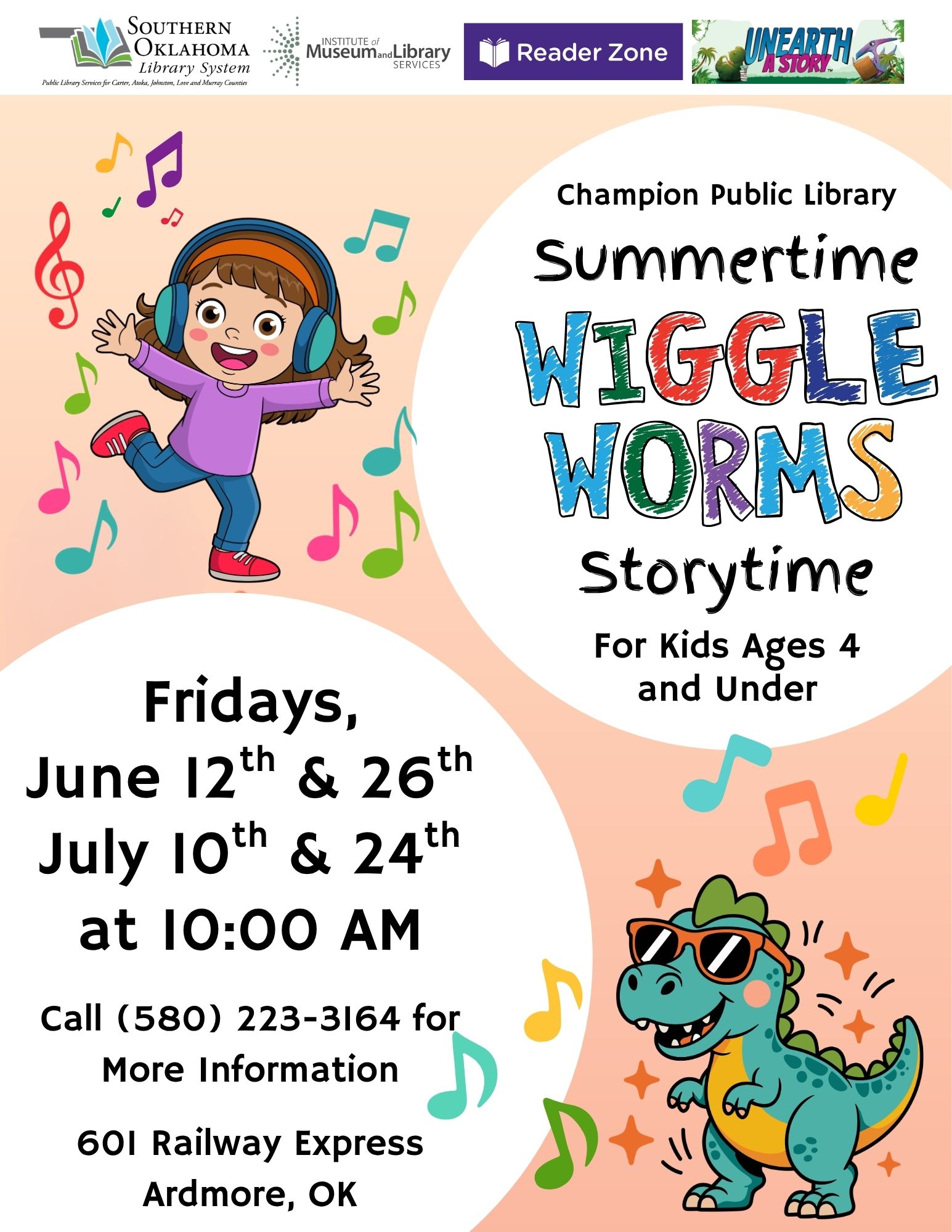 Summertime Wiggle Worms Storytime