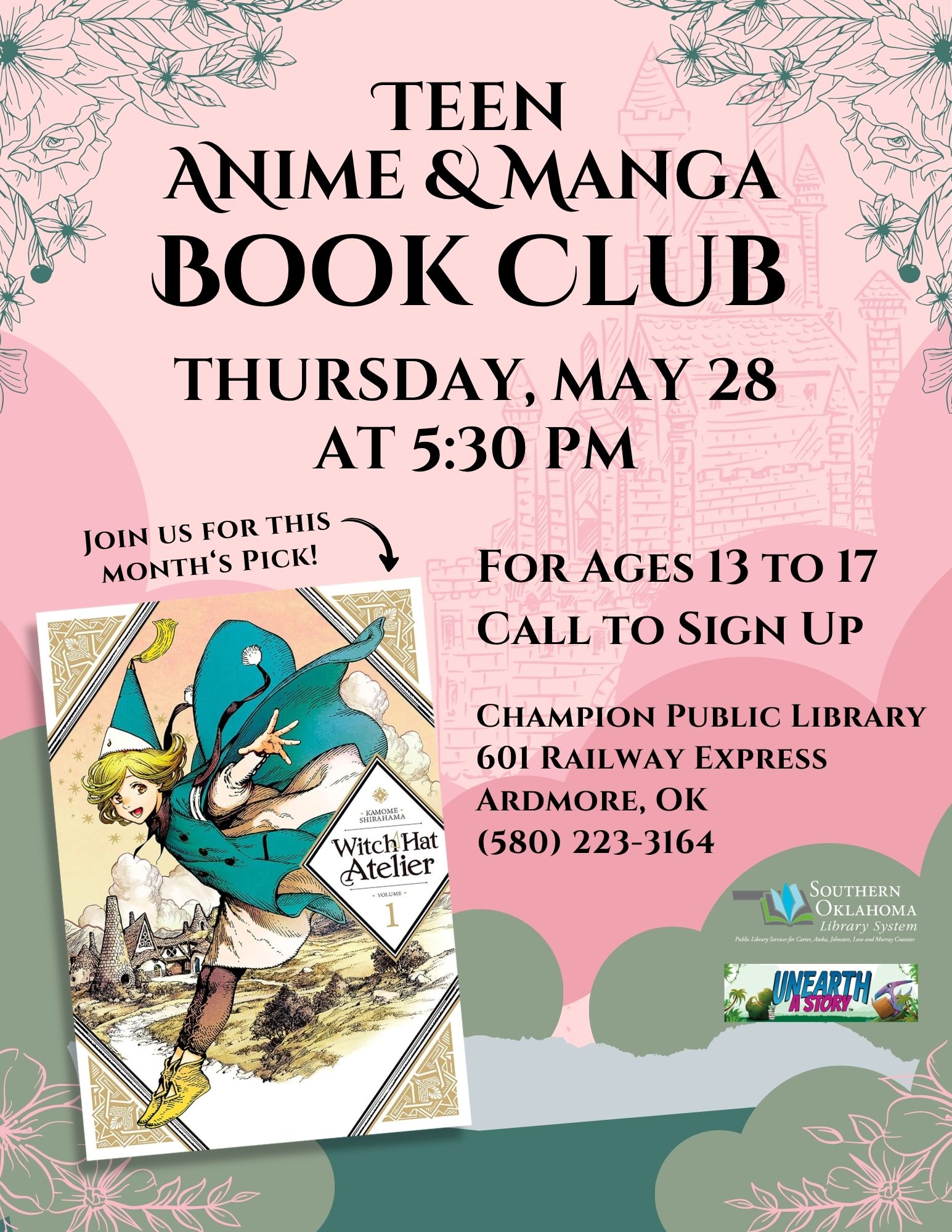 Teen A&M Book Club Witch Hat Atelier CPL Flyer SRP 2026