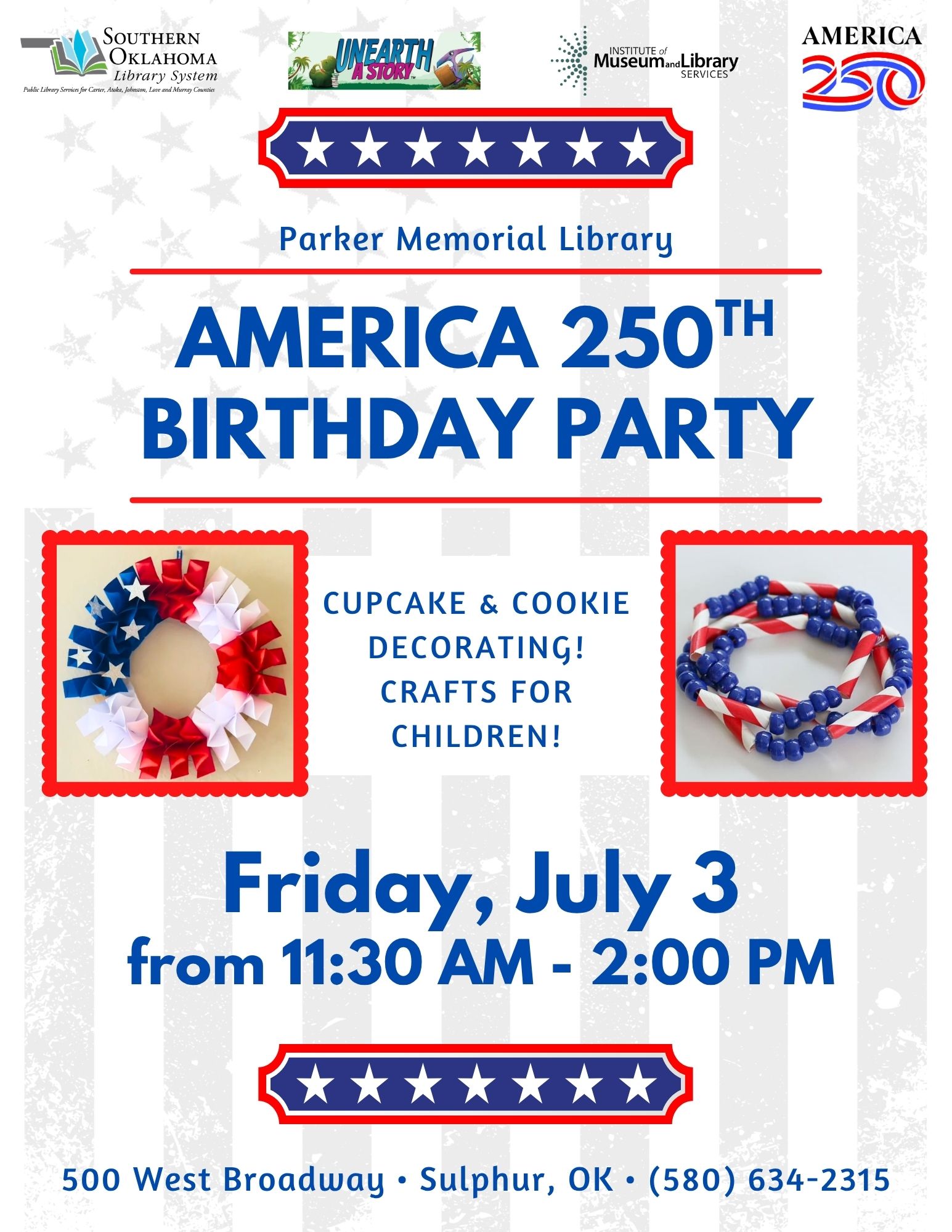 America 250th Birthday Party 2026 PML PR Flyer