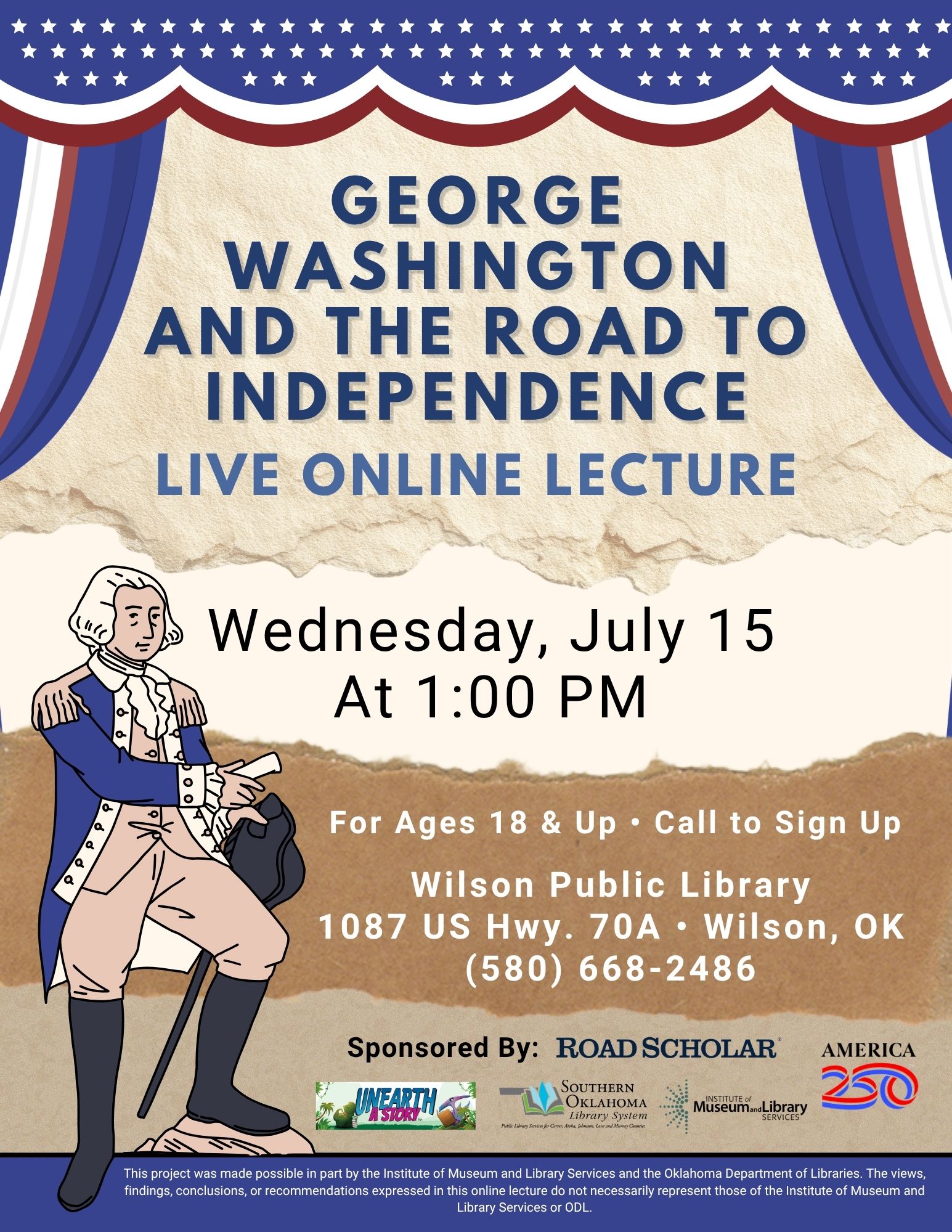 George Washington Online Lecture WPL Flyer SRP A250 2026