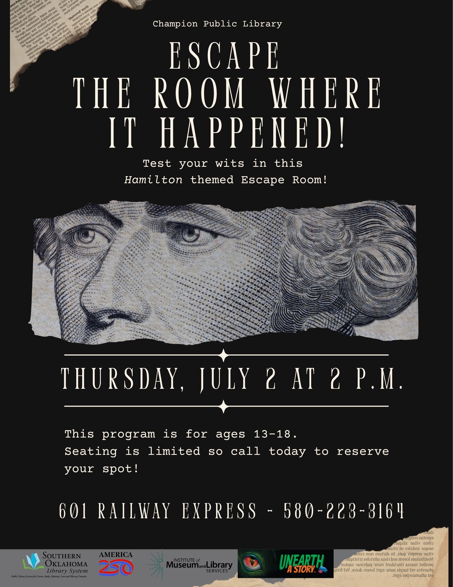 Hamilton escape room - Ardmore